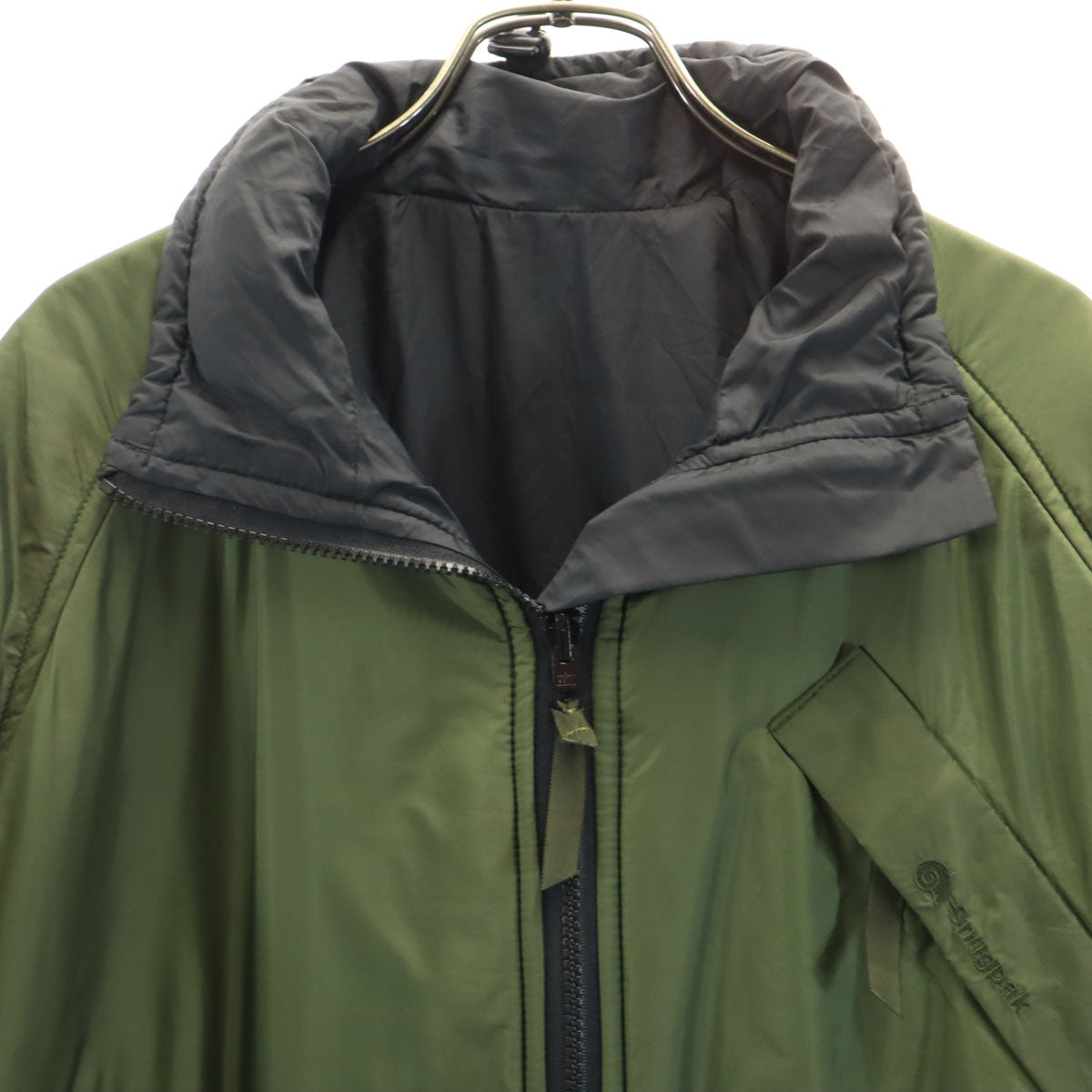 Snugpak スナグパック イギリス製 エアパック ジャケット カーキ リバーシブル 収納袋付き アウトドア メンズ