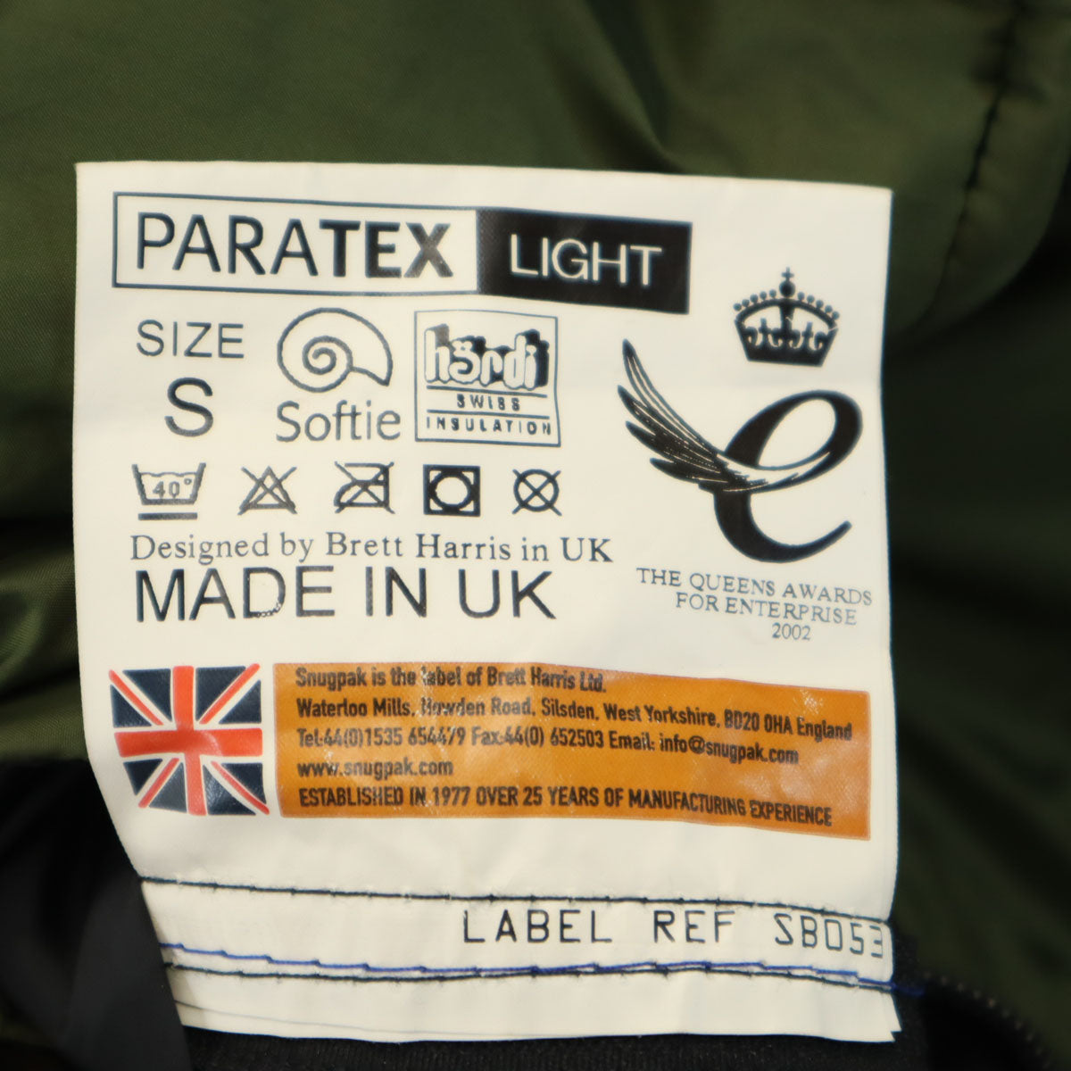 Snugpak スナグパック イギリス製 エアパック ジャケット カーキ リバーシブル 収納袋付き アウトドア メンズ