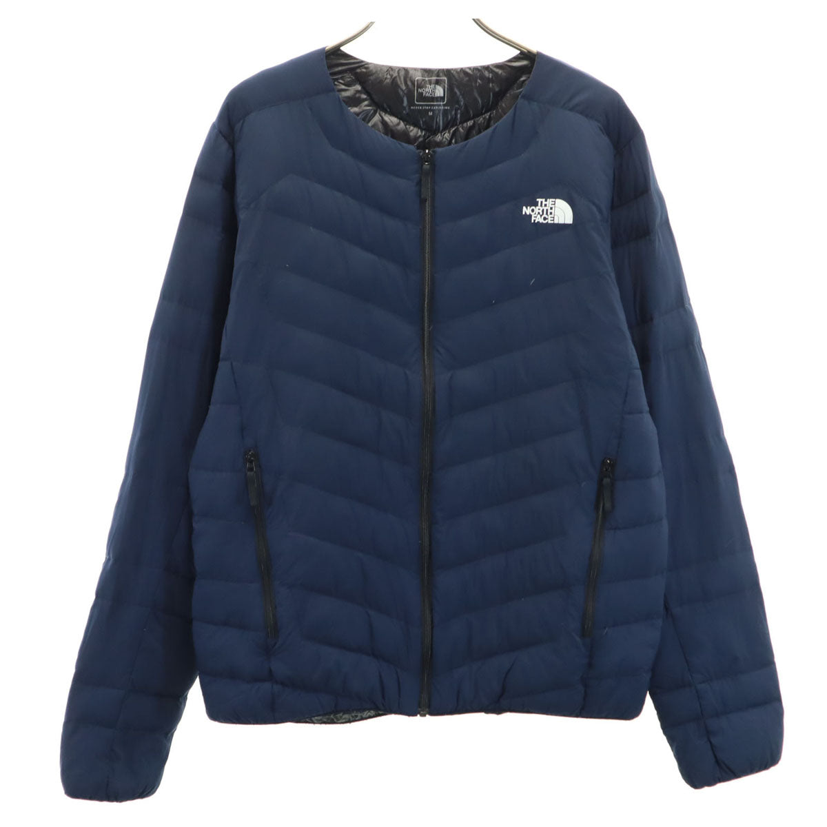 THE NORTH FACE ザノースフェイス ラウンドネック ダウンジャケット M ネイビー アウトドア NY31603 メンズ