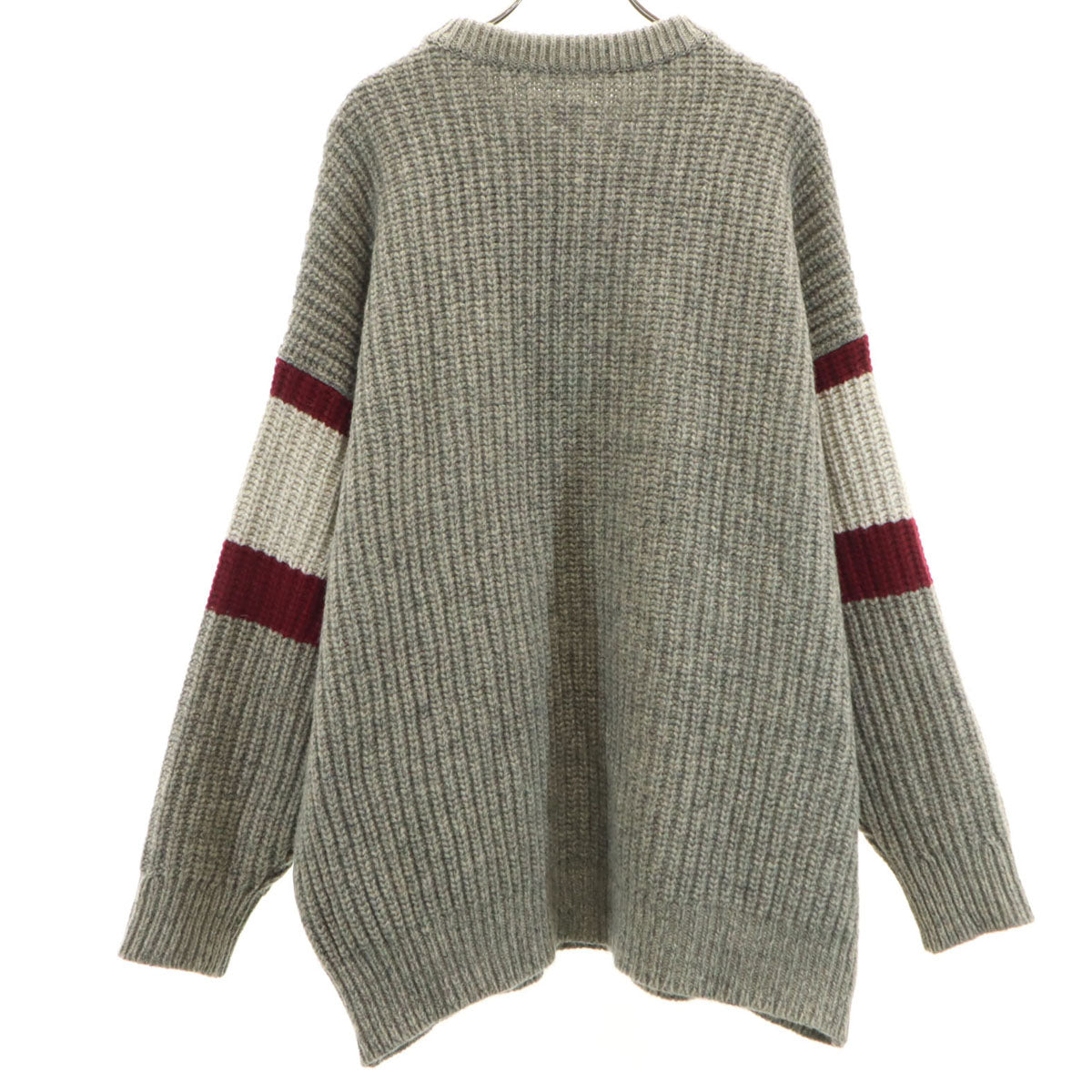 未使用 KAPITAL キャピタル 日本製 長袖 ローゲージ セーター 3 グレー ニット メンズ