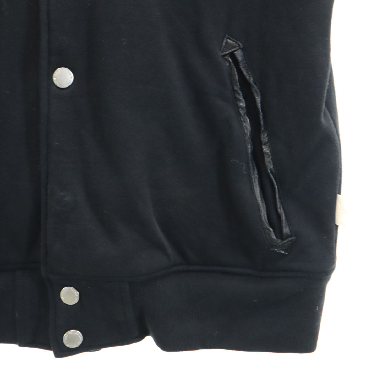 STUSSY ステューシー スウェット スタジャン S ブラック 中綿ジャケット メンズ