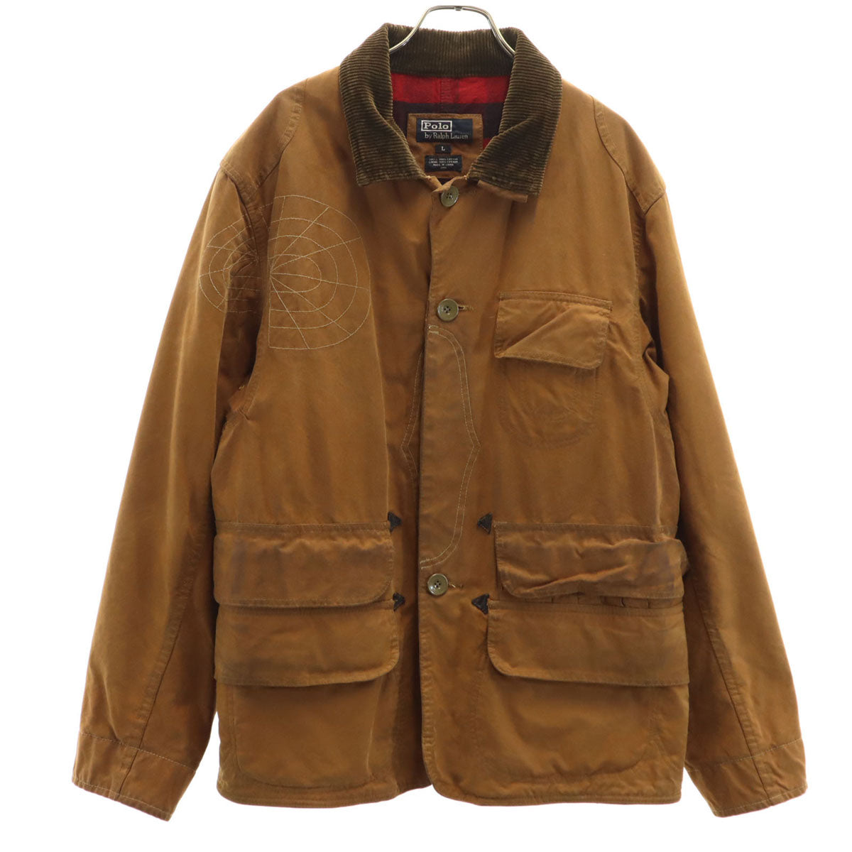 Polo by Ralph Lauren ポロバイラルフローレン オイルコーティング ハンティングジャケット L ブラウン メンズ