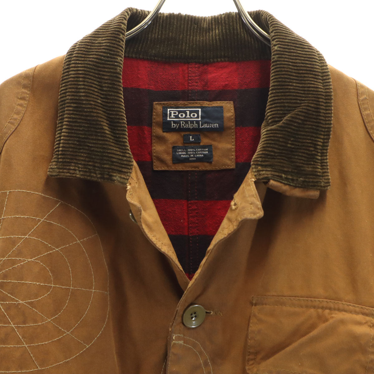 Polo by Ralph Lauren ポロバイラルフローレン オイルコーティング ハンティングジャケット L ブラウン メンズ