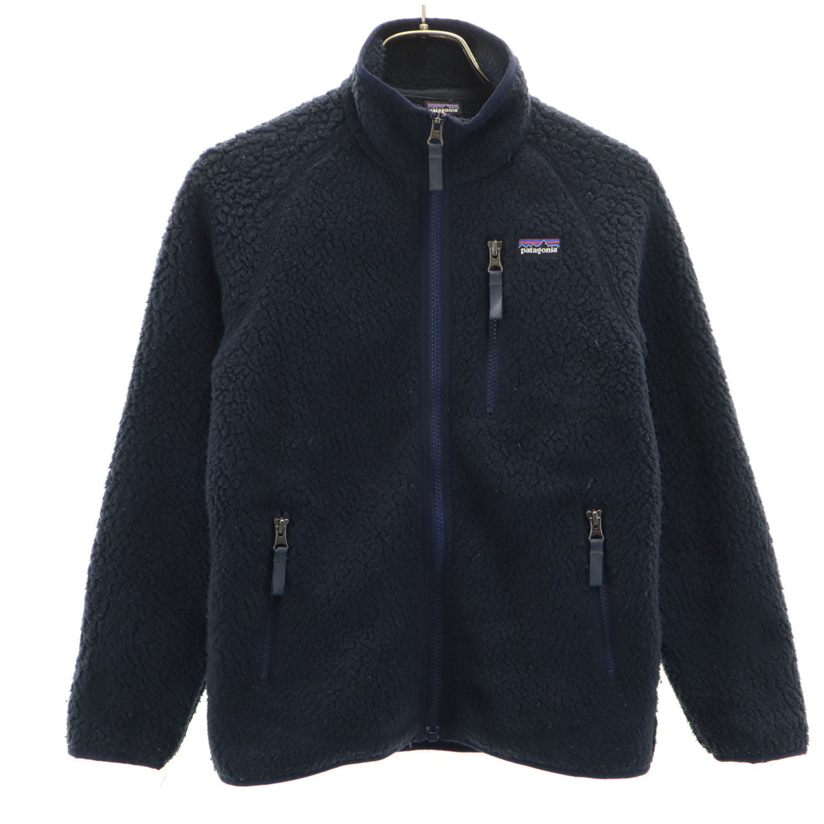 patagonia パタゴニア レトロ パイル フリースジャケット M 10 ネイビー 65410FA18 アウトドア キッズ