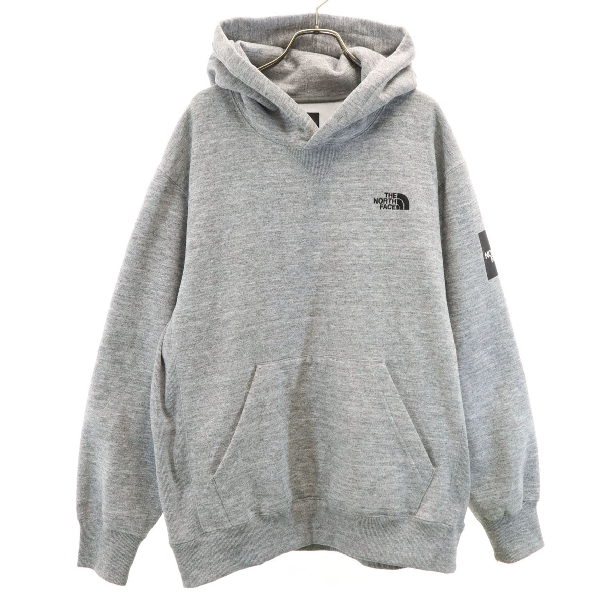 THE NORTH FACE ノースフェイス 長袖 スウェットパーカー XXL グレー NT61835 アウトドア 裏起毛 ビッグサイズ メンズ