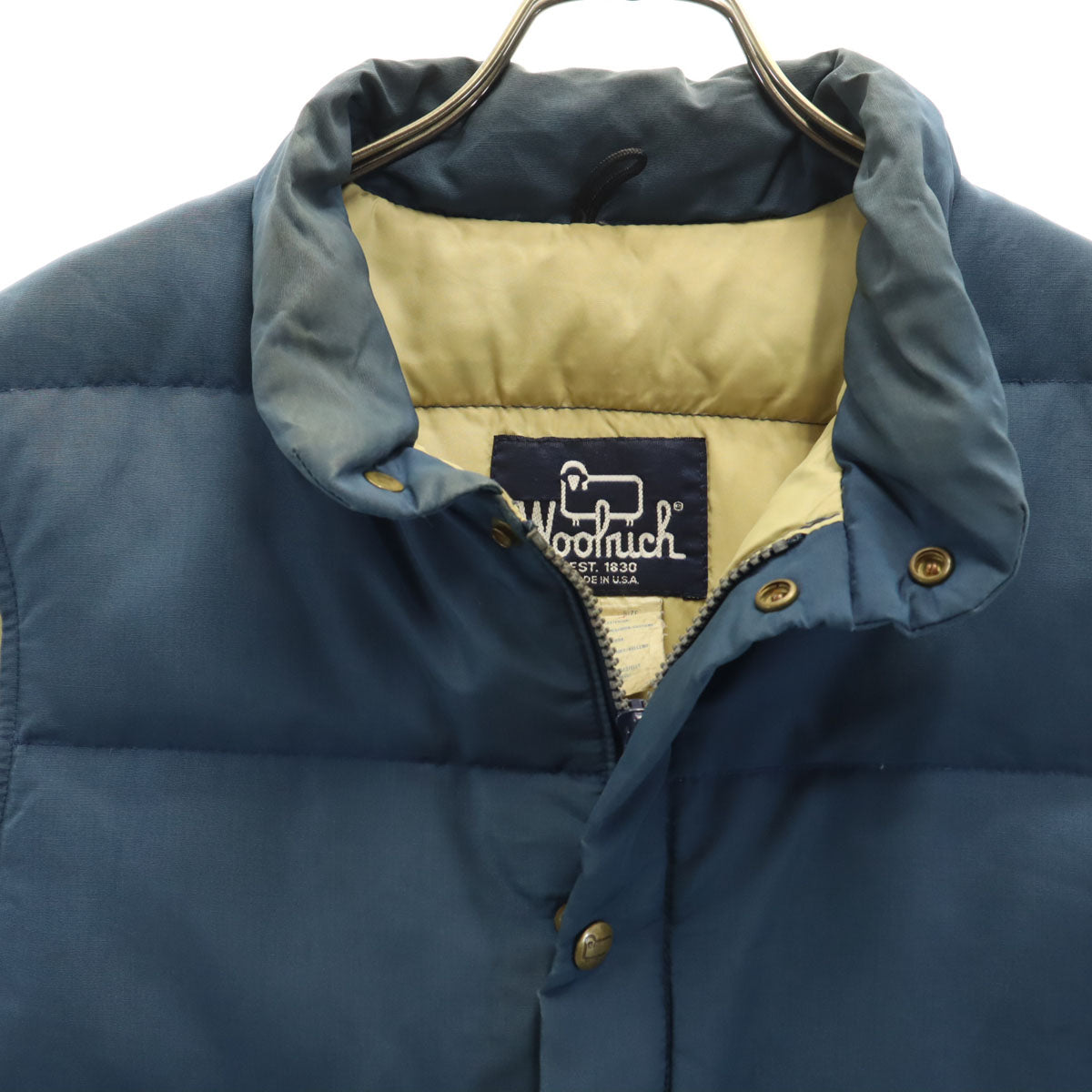 WOOLRICH ウールリッチ 80s USA製 ヴィンテージ ダウンベスト M ブルー メンズ