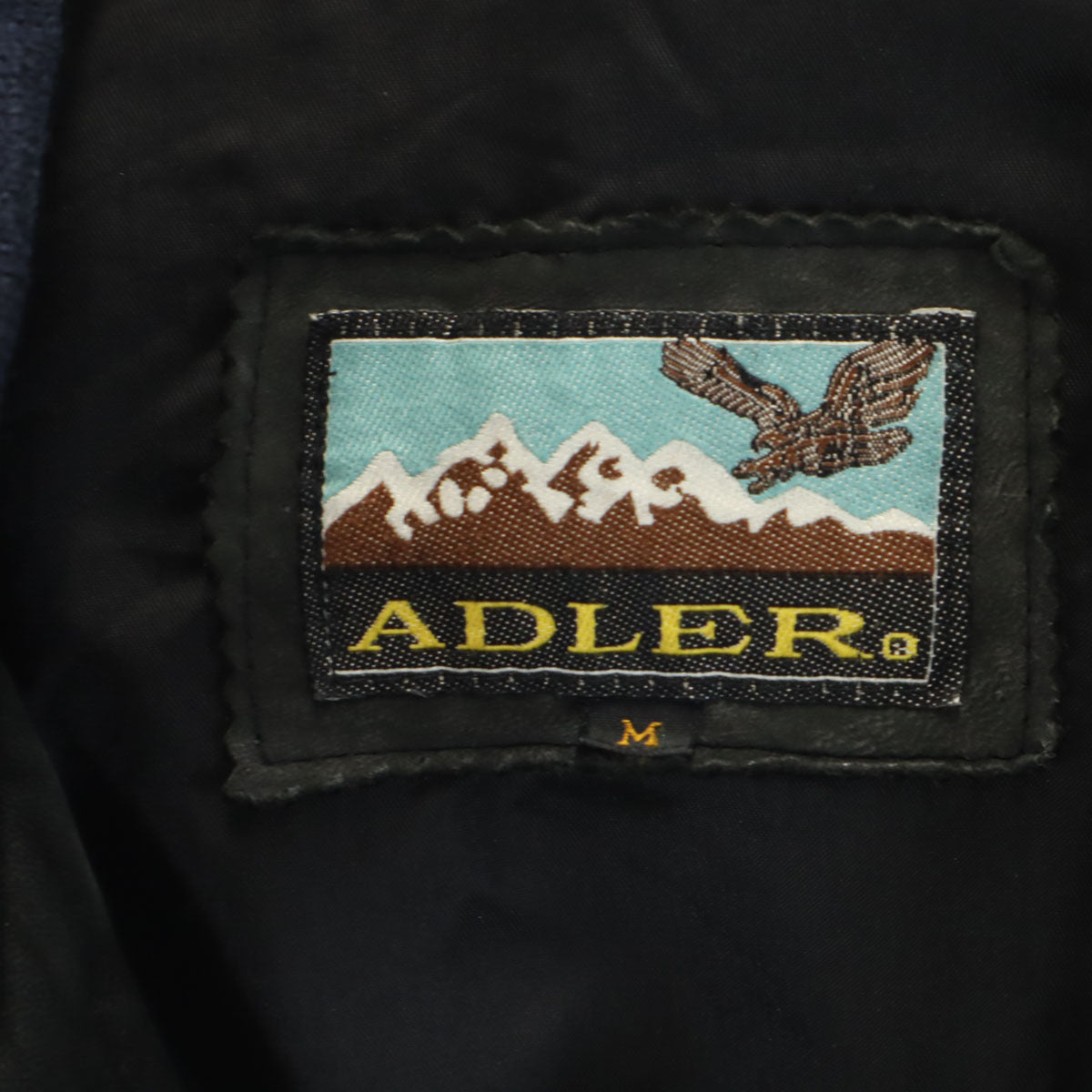 ADLER アドラー 90s 00s オールド レザージャケット M モスグリーン 中綿 メンズ