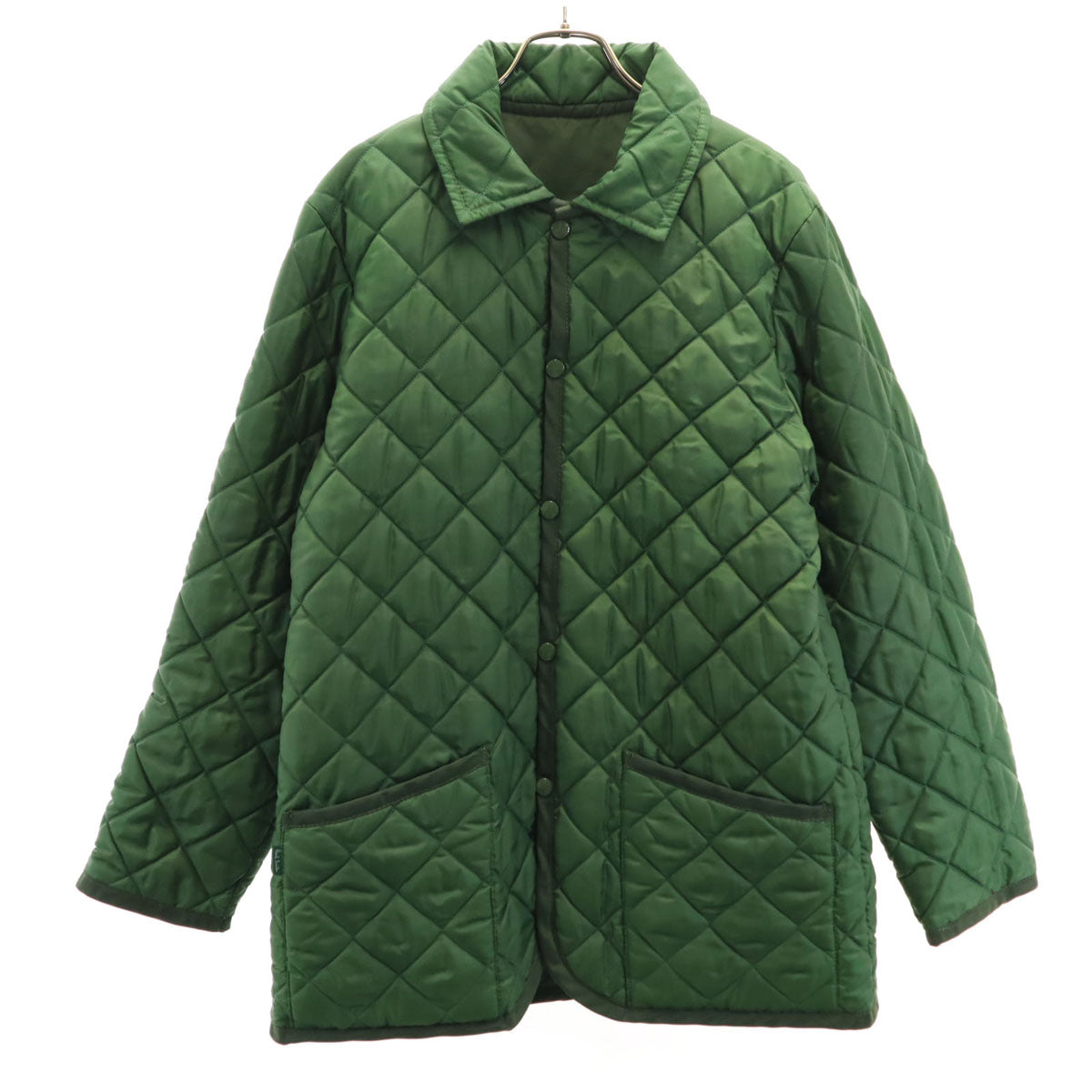 Paul Smith JEANS ポールスミスジーンズ 英国製 キルティングジャケット M グリーン系 リバーシブル メンズ