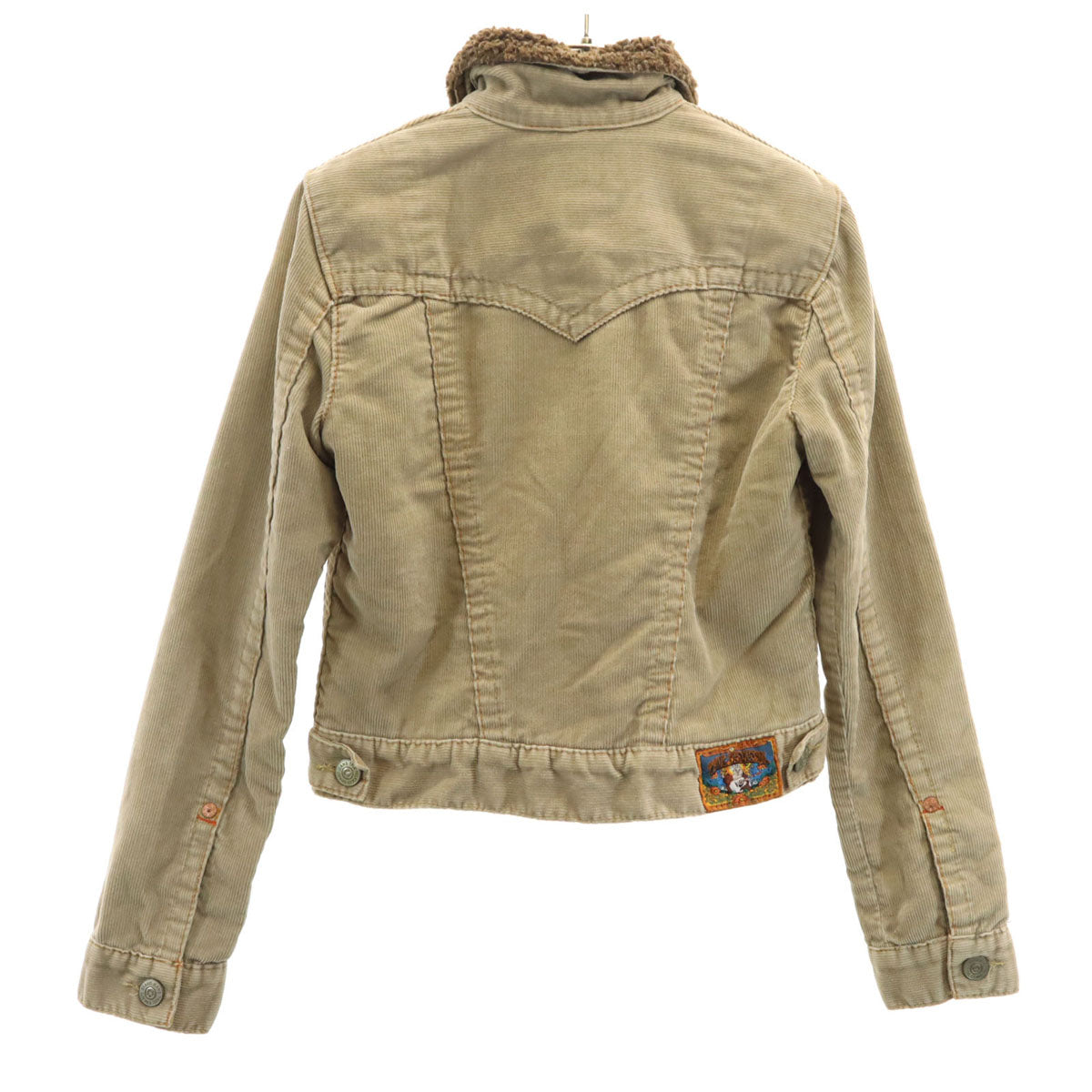 TRUE RELIGION トゥルーレリジョン コーデュロイジャケット S ベージュ系 裏ボア レディース