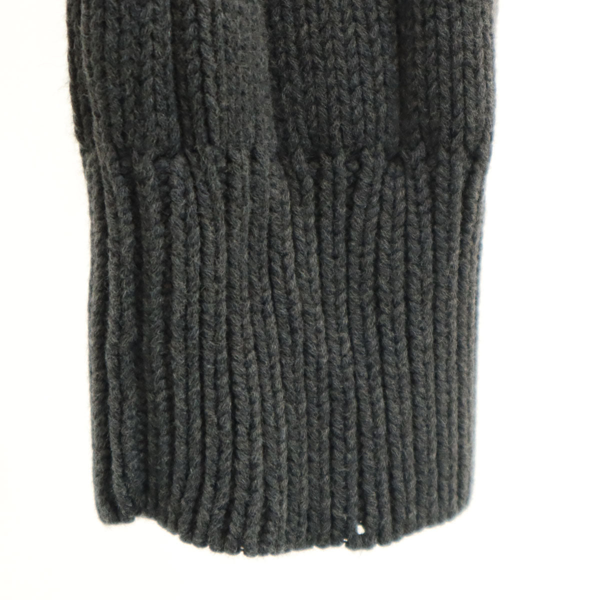 Polo by Ralph Lauren ポロバイラルフローレン 長袖 Vネック ニット M チャコールグレー セーター エルボーパッチ付き メンズ