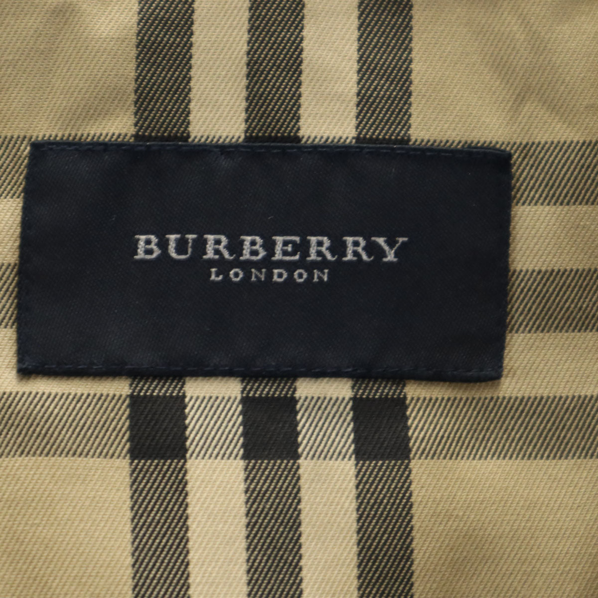 BURBERRY バーバリー 日本製 フェイクスエード レザージャケット L ベージュ系 長袖ライナー付き 三陽商会 メンズ