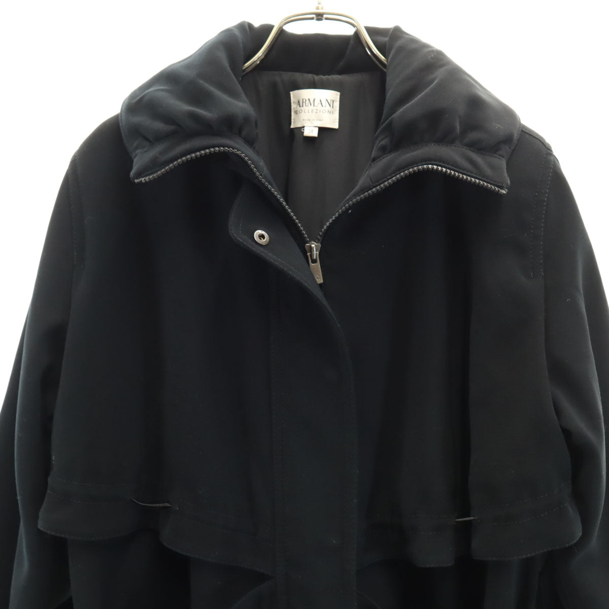 ARMANI アルマーニ イタリア製 ジップジャケット 38 ブラック レディース