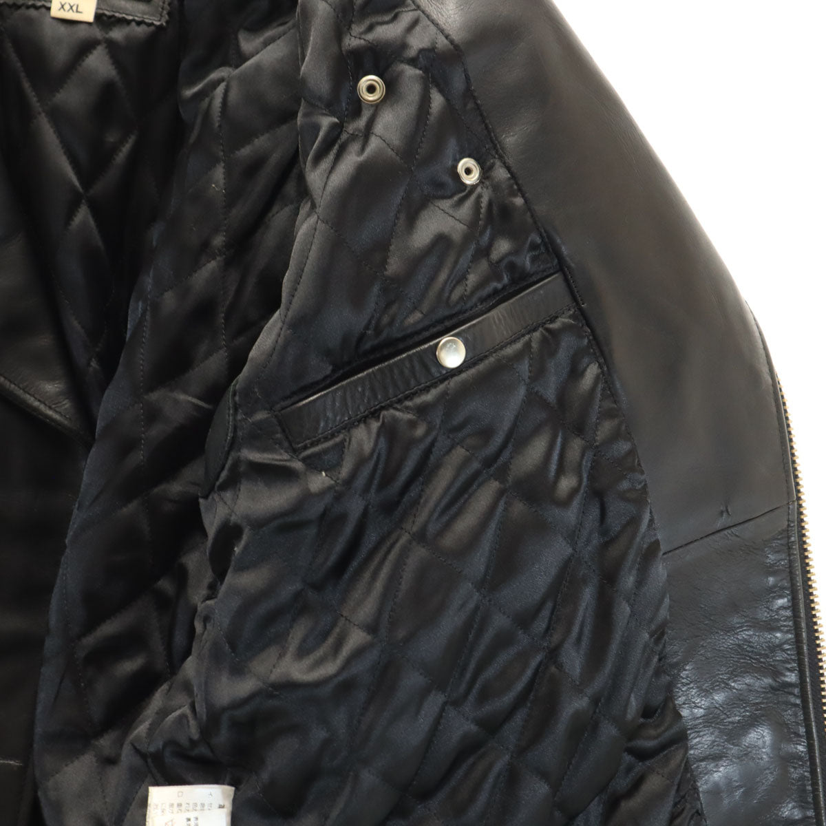 HARLEY DAVIDSON ハーレーダビッドソン 90s オールド レザー ダブルライダースジャケット XXL ブラック ビックサイズ メンズ