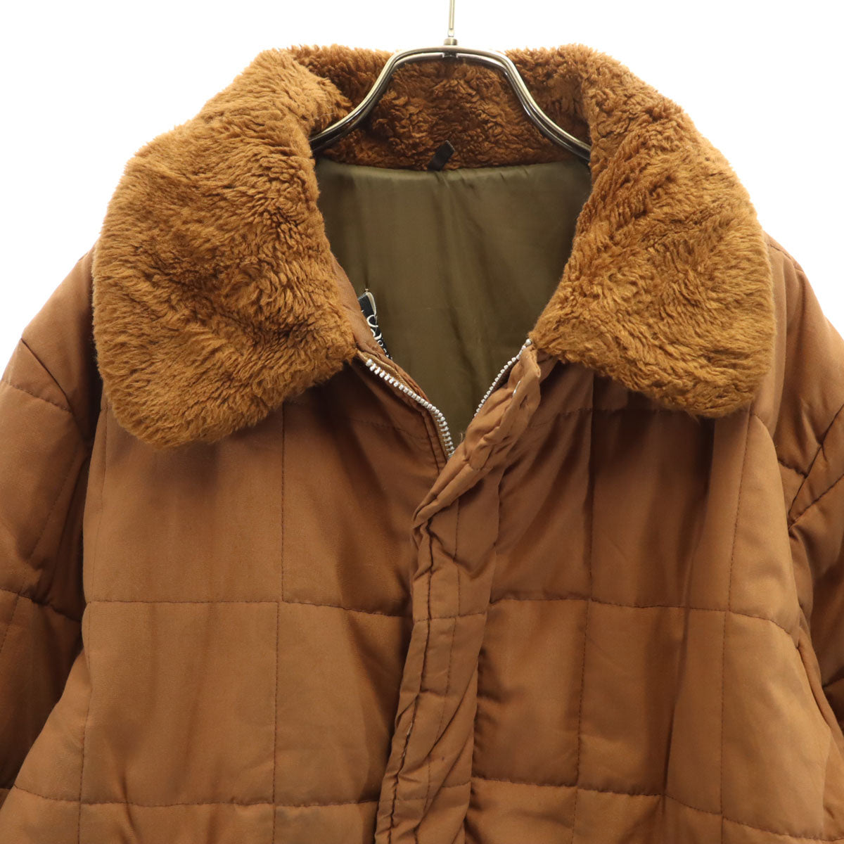 Ranitam 70s USA製 ヴィンテージ キルティングジャケット 44 オレンジブラウン メンズ