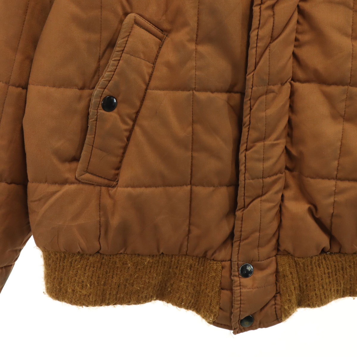 Ranitam 70s USA製 ヴィンテージ キルティングジャケット 44 オレンジブラウン メンズ