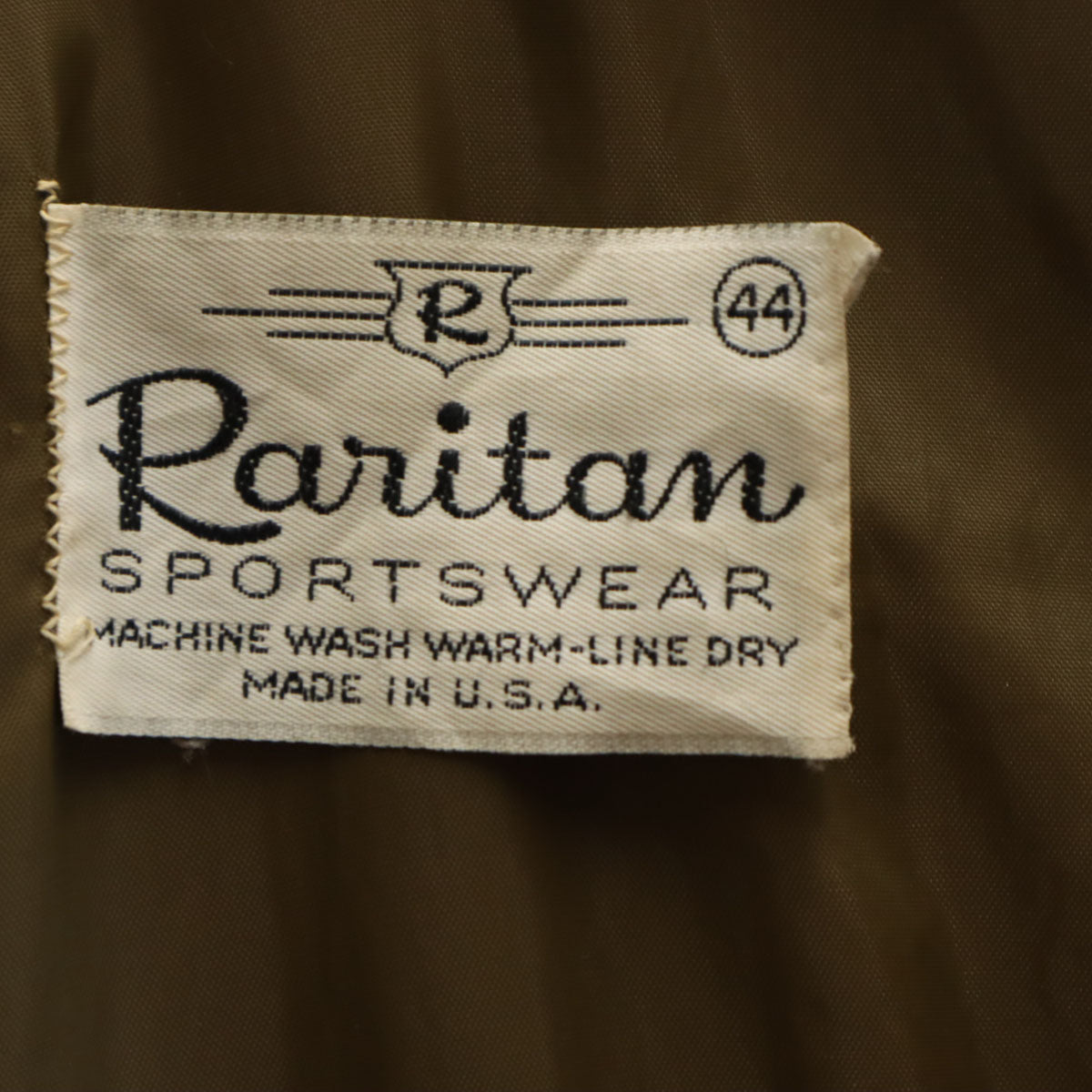 Ranitam 70s USA製 ヴィンテージ キルティングジャケット 44 オレンジブラウン メンズ