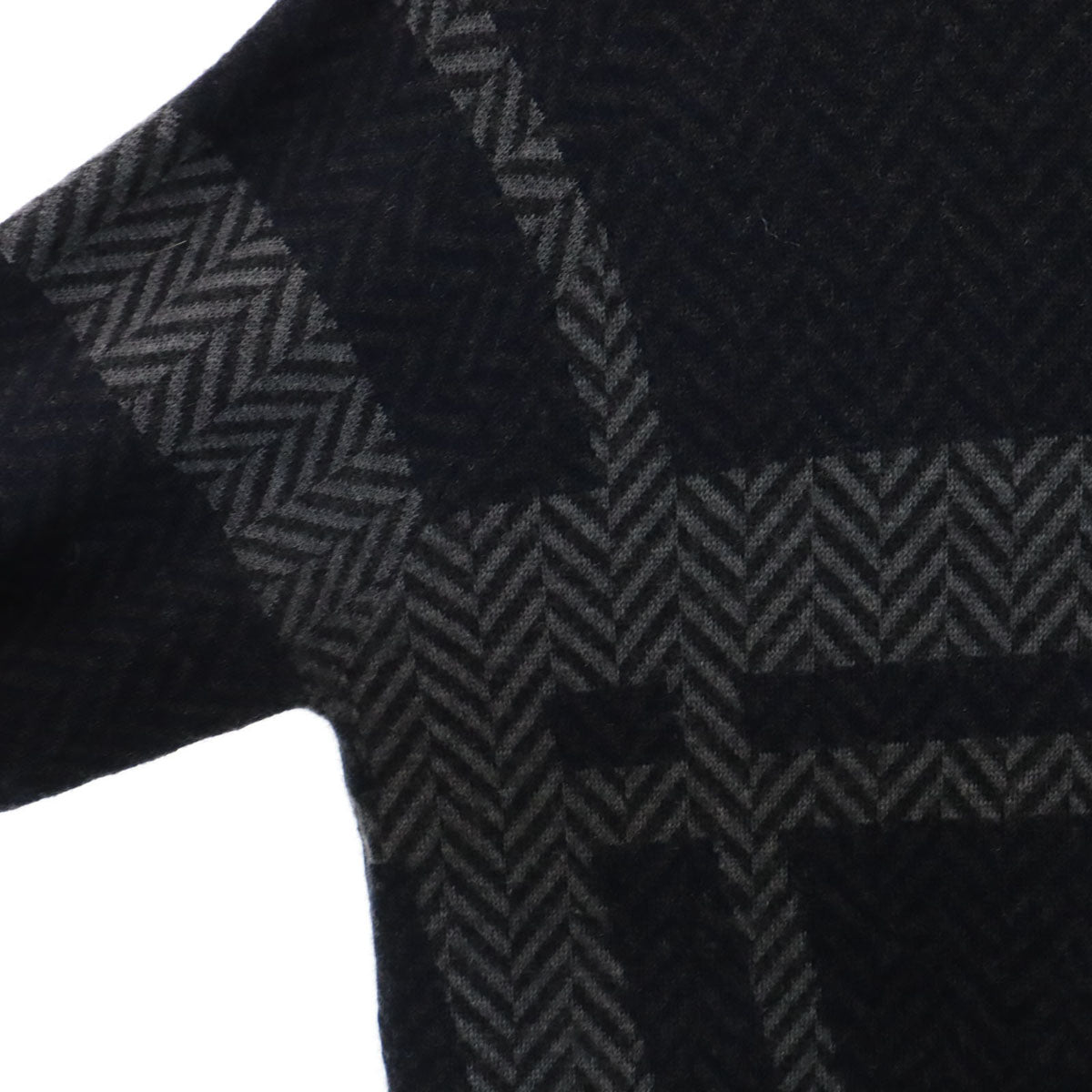 ARMANI COLLEZIONI アルマーニ コレツィオーニ 長袖 セーター L ネイビーグレー ニット メンズ