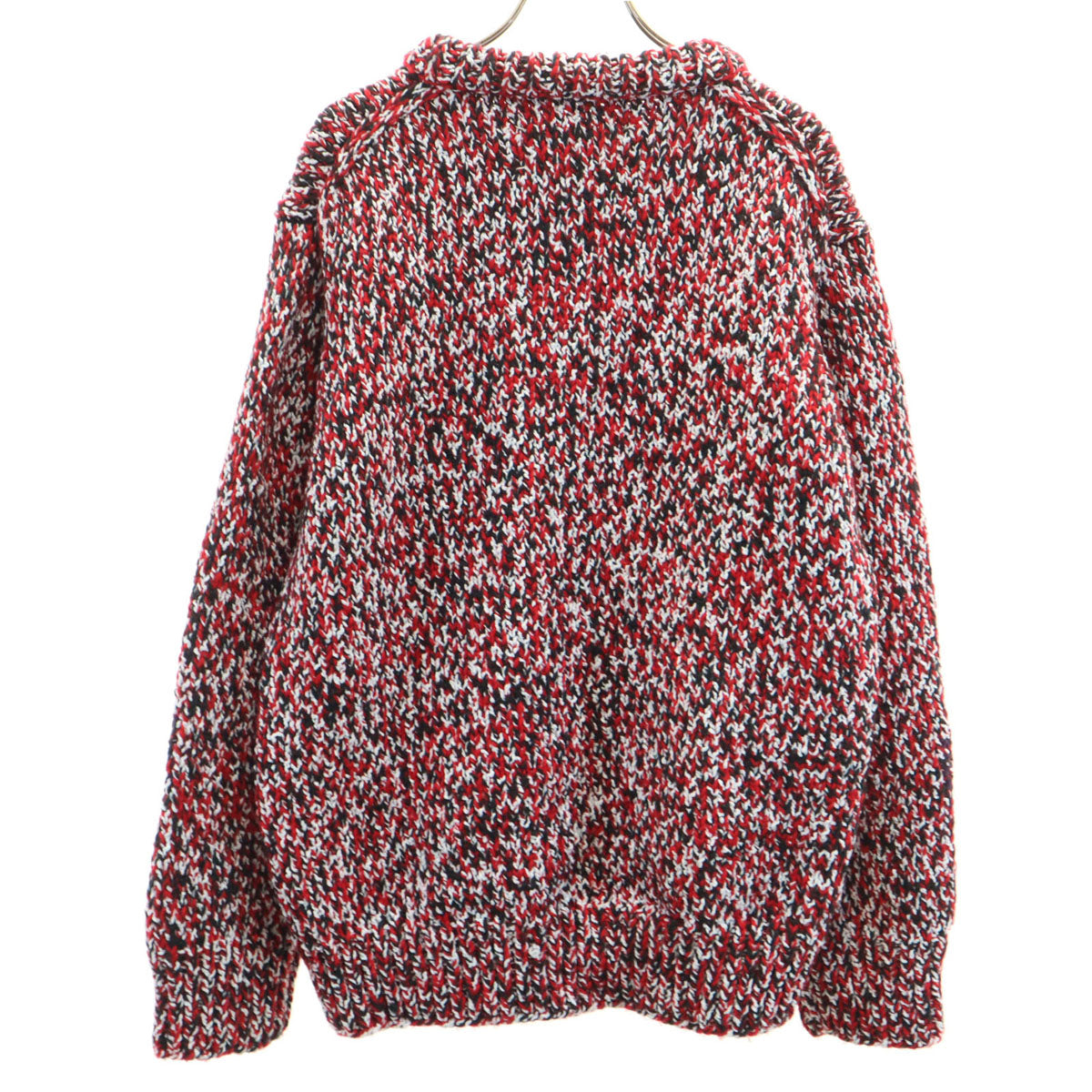 未使用 Maison Margiela メゾンマルジェラ ウールブレンド 長袖 メランジ セーター S レッド系 ニット レディース
