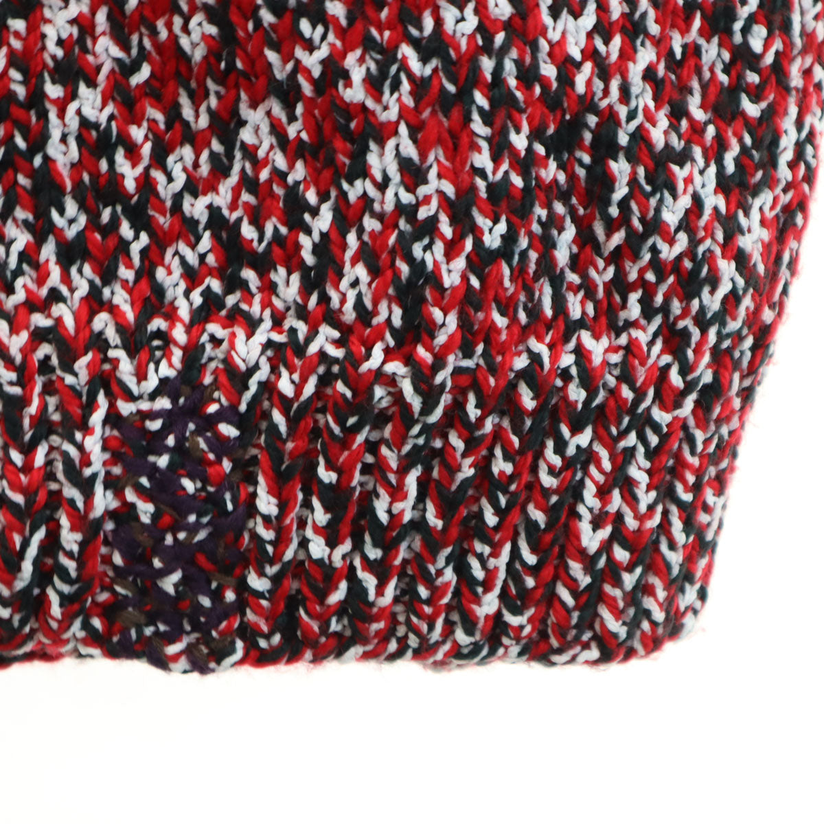 未使用 Maison Margiela メゾンマルジェラ ウールブレンド 長袖 メランジ セーター S レッド系 ニット レディース