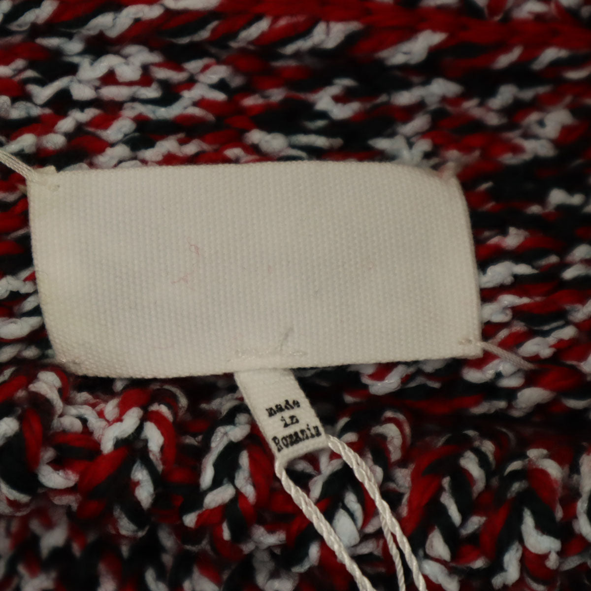 未使用 Maison Margiela メゾンマルジェラ ウールブレンド 長袖 メランジ セーター S レッド系 ニット レディース