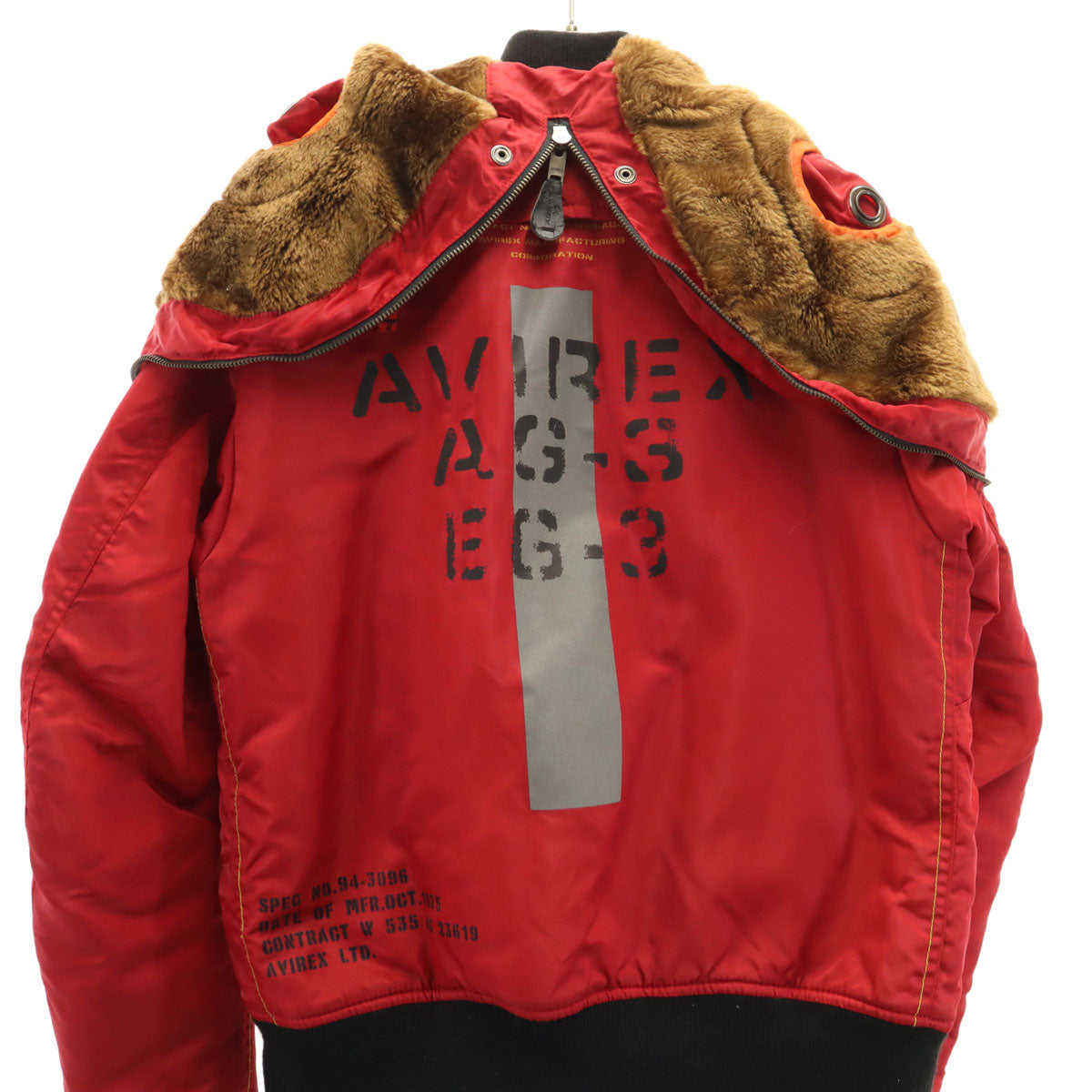 AVIREX アヴィレックス フライトジャケット M レッド メンズ