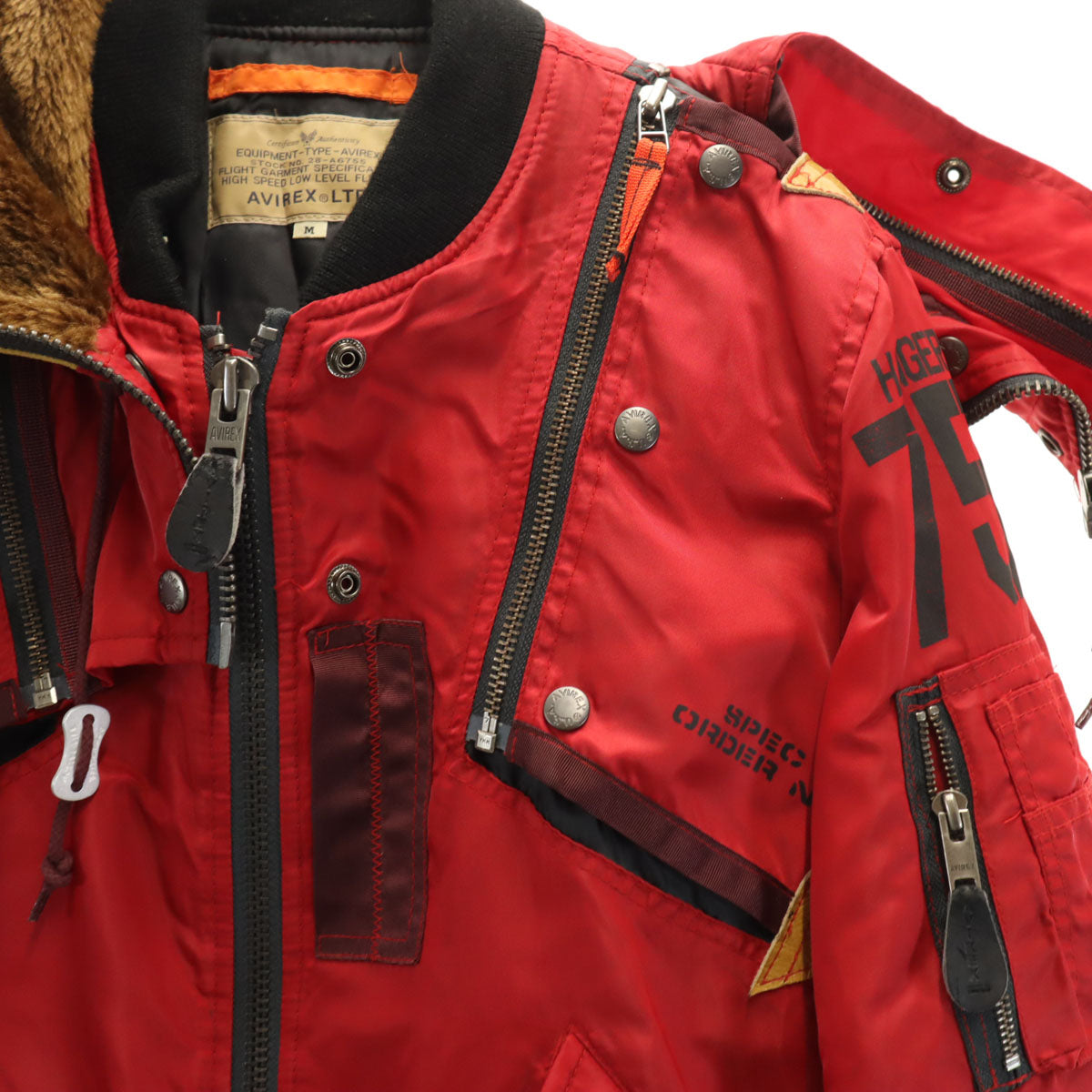 AVIREX アヴィレックス フライトジャケット M レッド メンズ