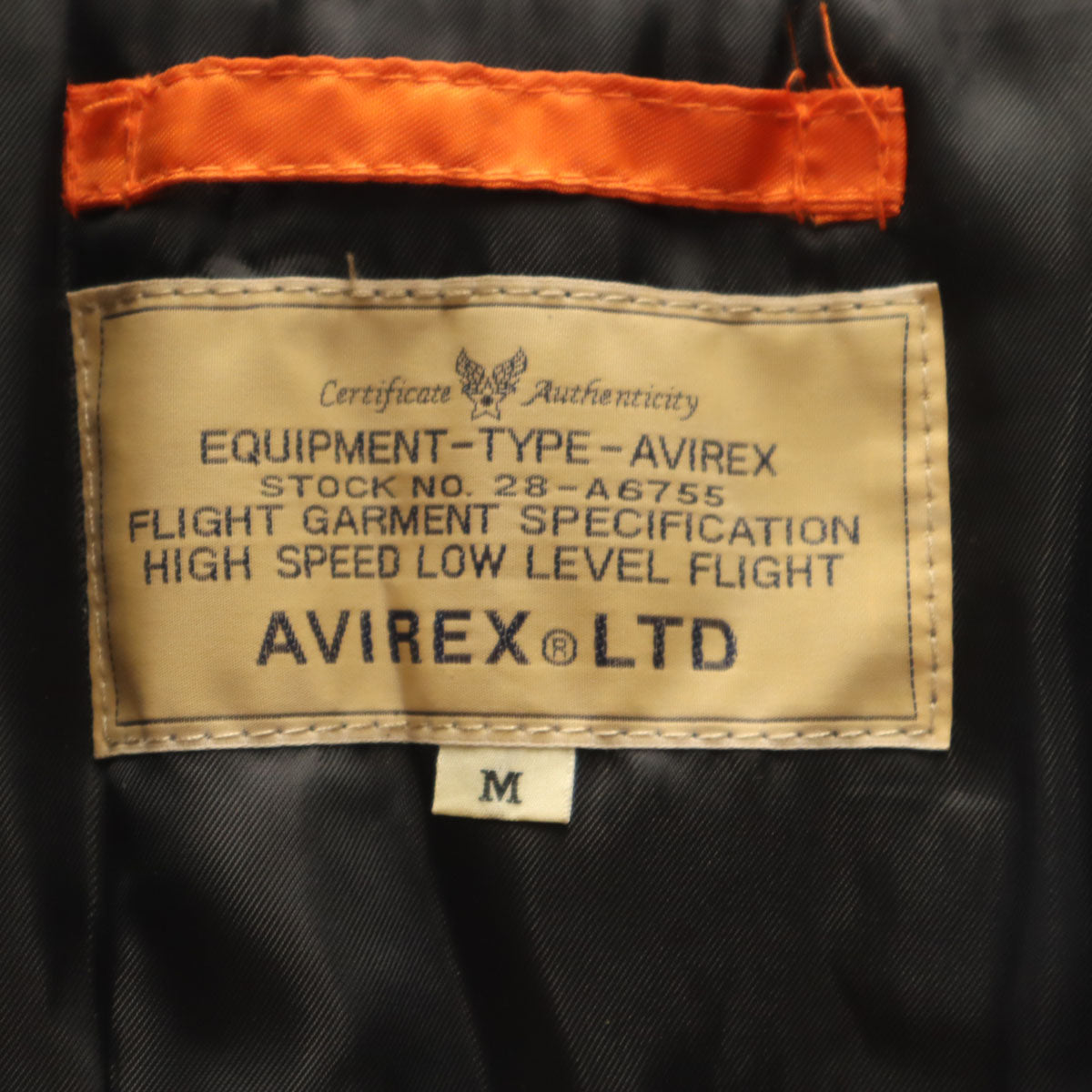 AVIREX アヴィレックス フライトジャケット M レッド メンズ