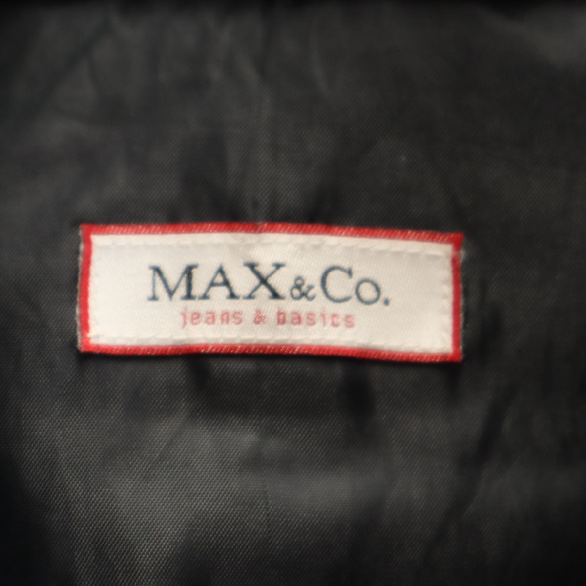 MAX&CO マックスアンドコー 中綿ジャケット 38 ブラック レディース