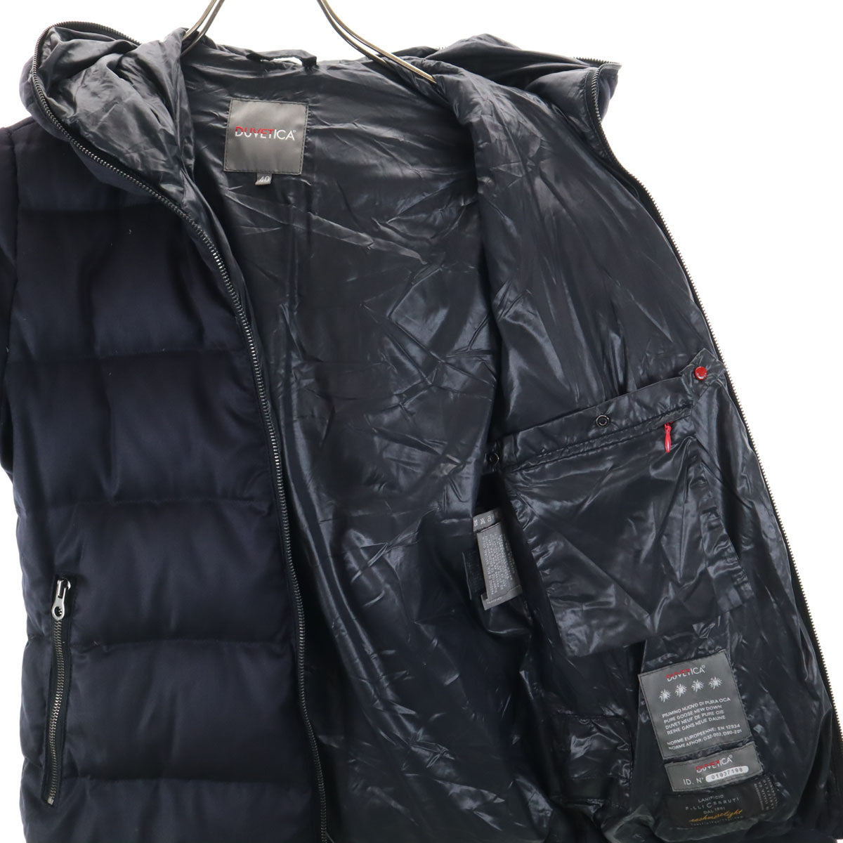 DUVETICA デュベティカ ダウンジャケット 40 ネイビー レディース