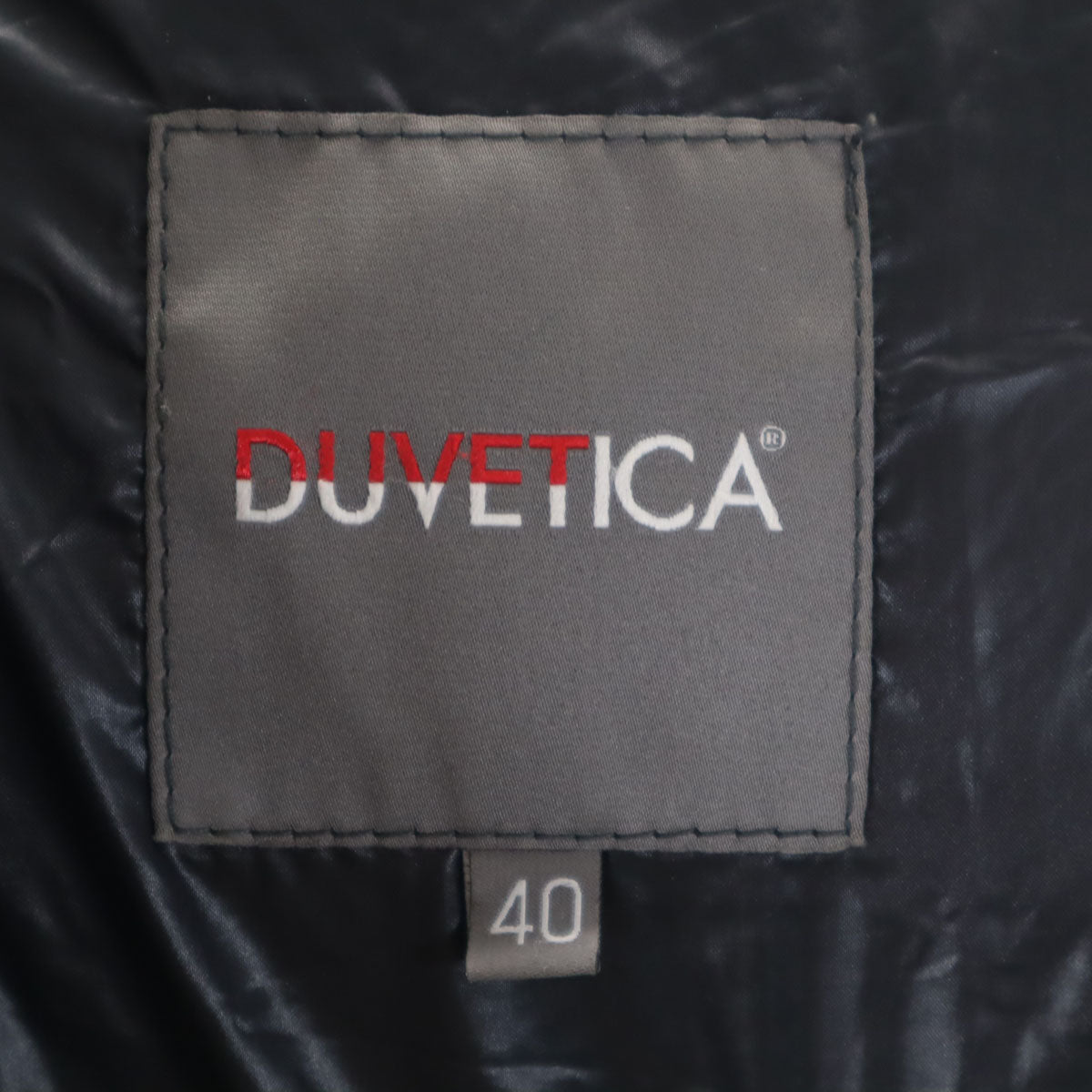 DUVETICA デュベティカ ダウンジャケット 40 ネイビー レディース