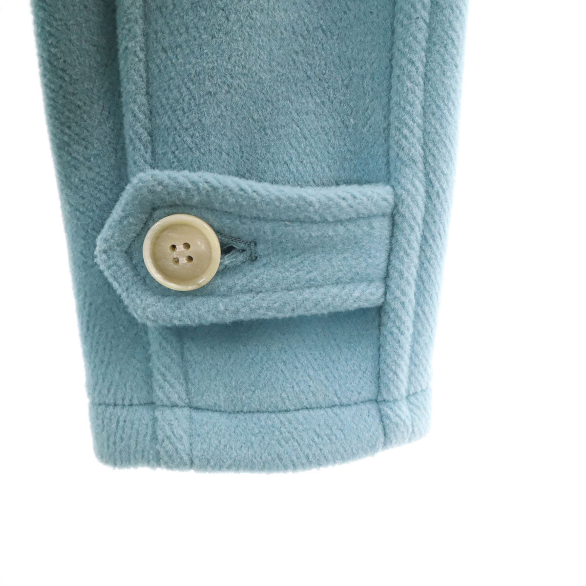 beautiful people ビューティフルピープル 日本製 ウール ダッフルコート 36 水色 レディース