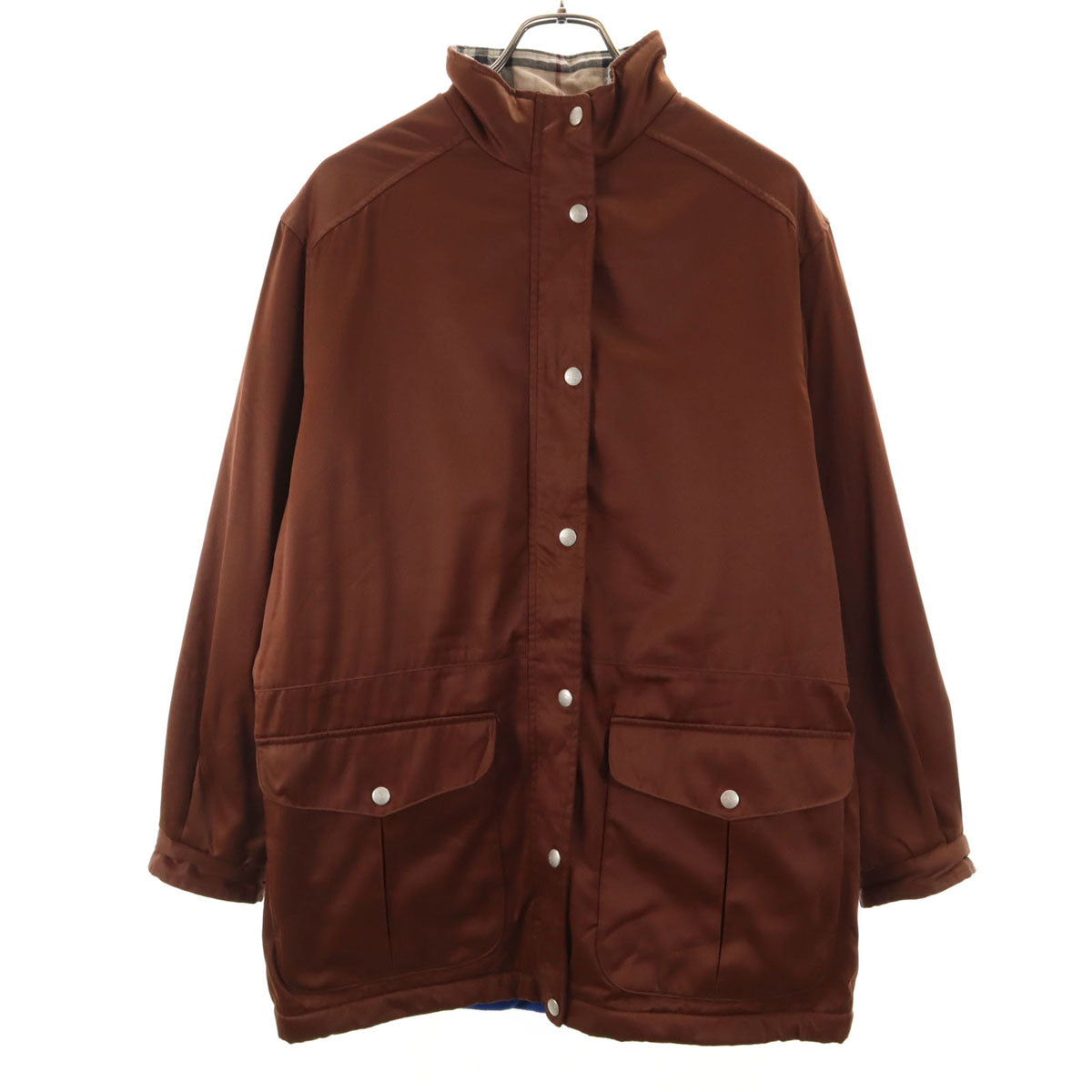 BURBERRY バーバリー ナイロンジャケット M ブラウン 裏フリース レディース