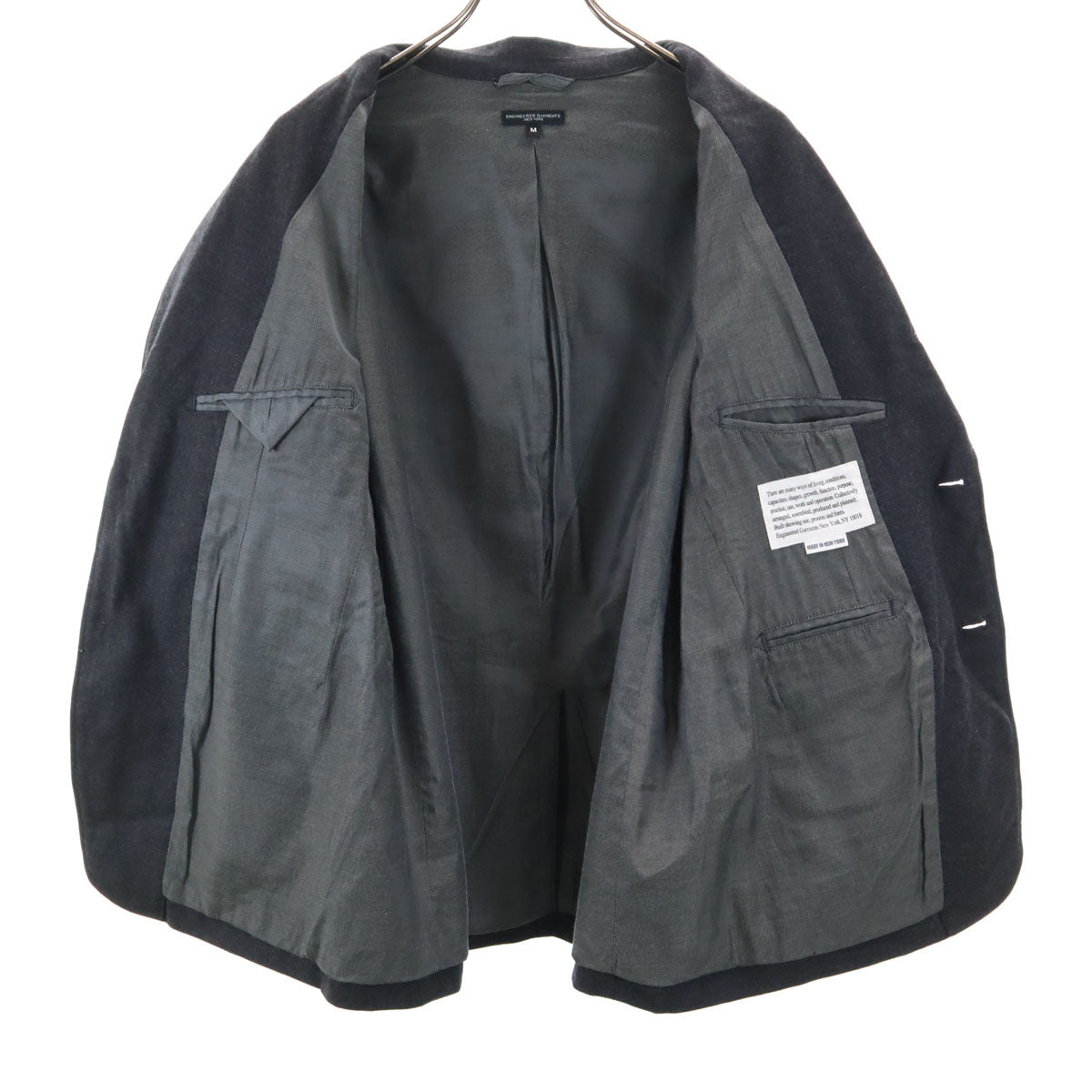 ENGINEERED GARMENTS エンジニアドガーメンツ USA製 ウール テーラードジャケット M グレー メンズ