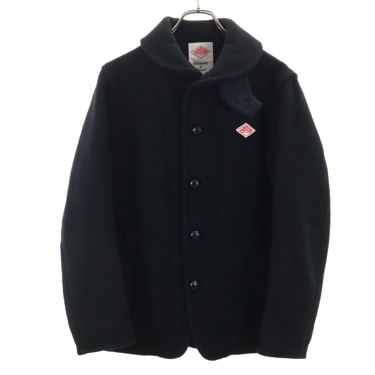 Danton ダントン 日本製 ウールジャケット 38 ブラック くるみボタン メンズ