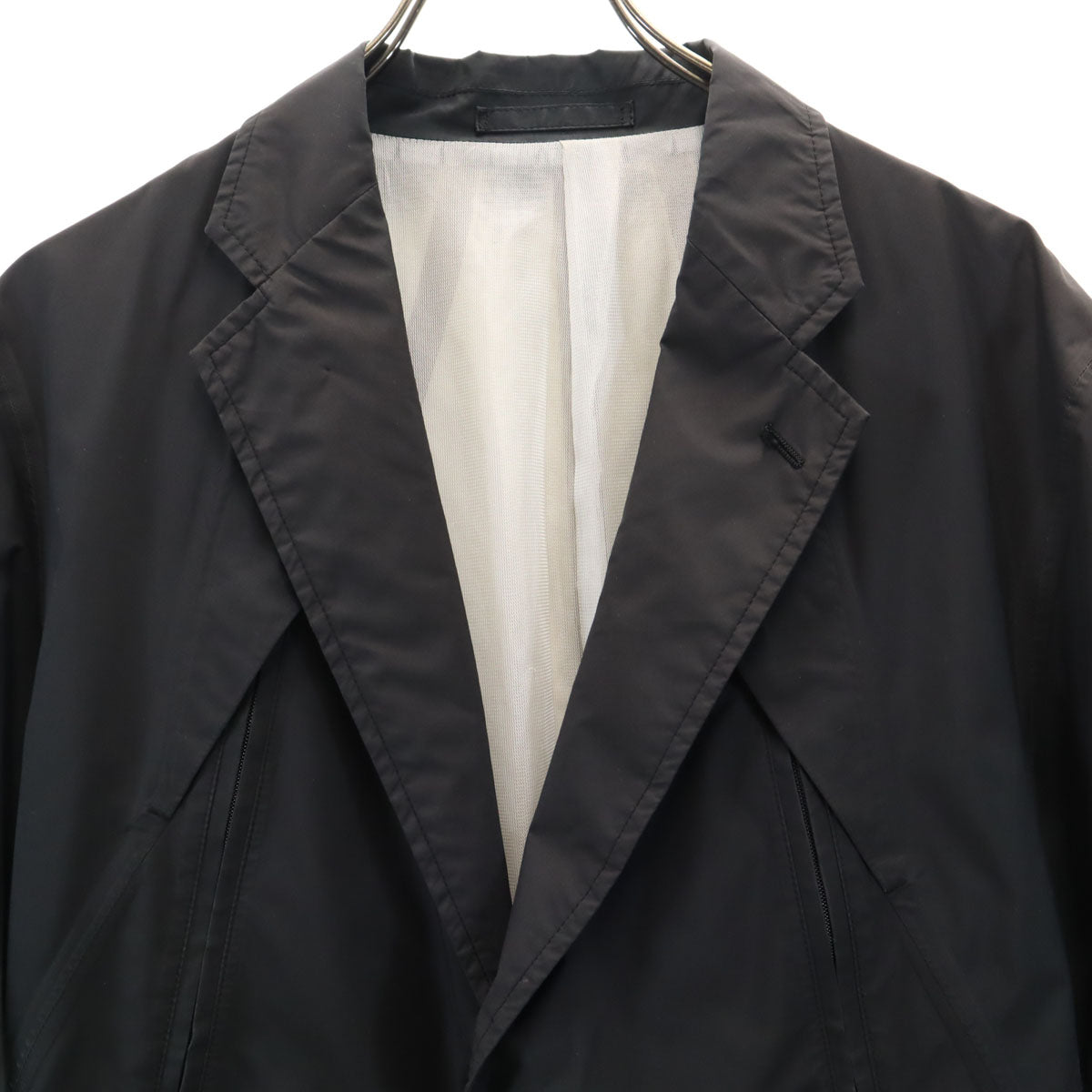 ISSEY MIYAKE イッセイミヤケ 日本製 テーラードジャケット 2 チャコール アンコン メンズ