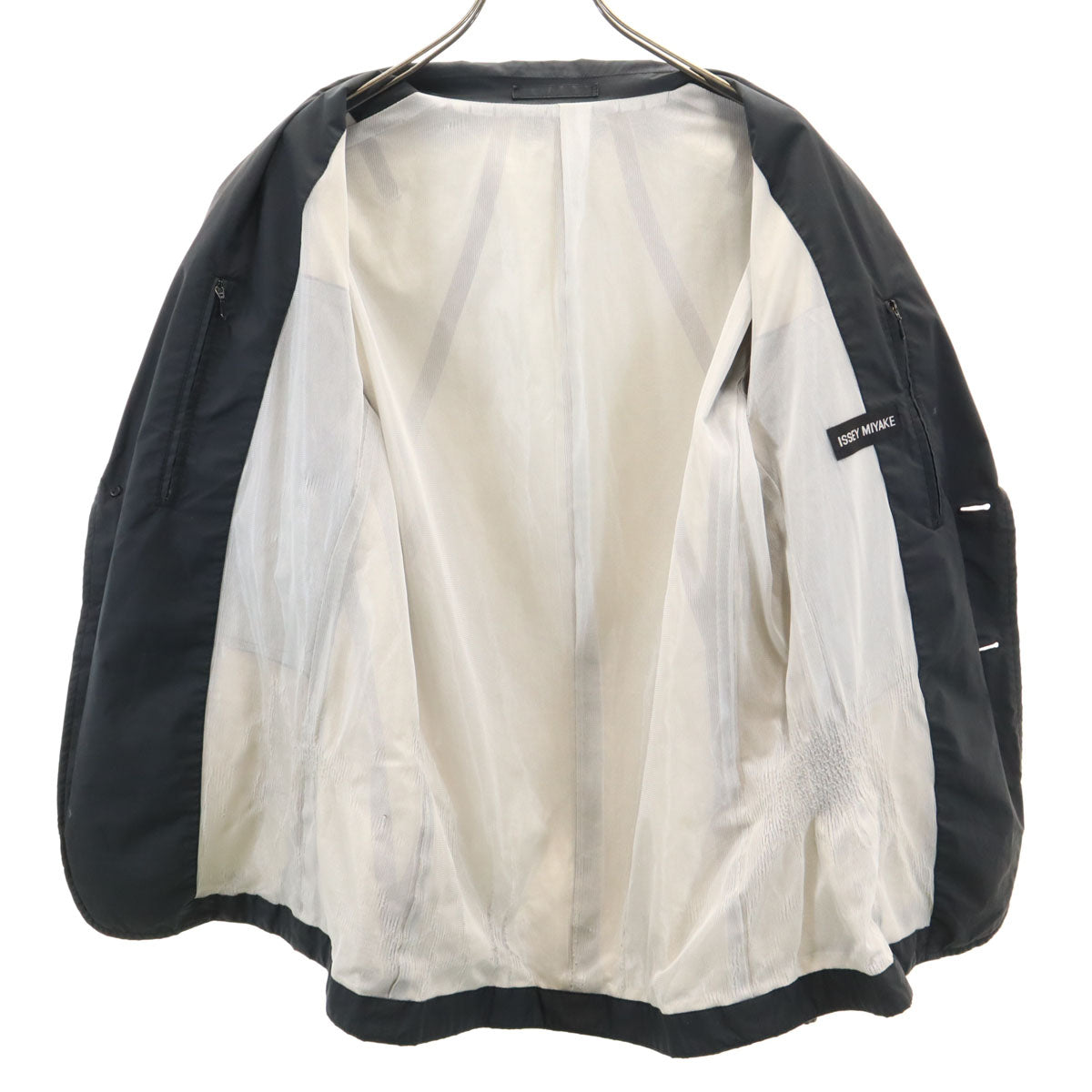 ISSEY MIYAKE イッセイミヤケ 日本製 テーラードジャケット 2 チャコール アンコン メンズ