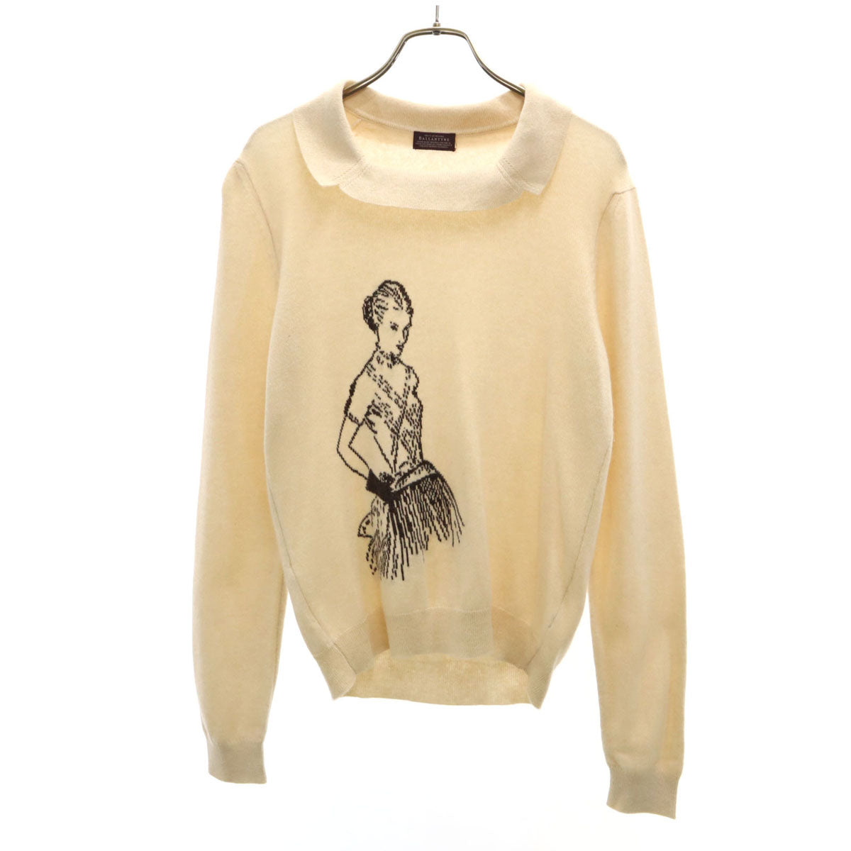 BALLANTYNE バランタイン 長袖 セーター 38 ベージュ ニット レディース