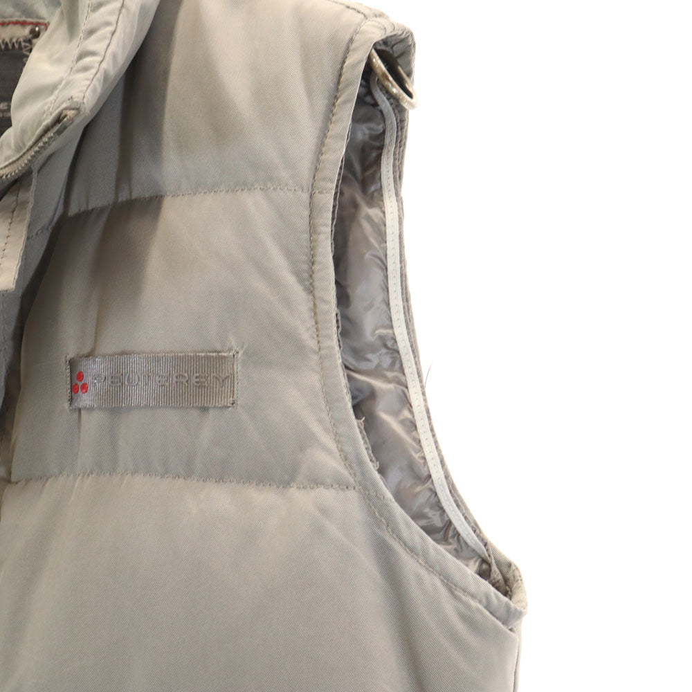 PEUTEREY ピューテリー ノースリーブ ダウンベスト S シルバー メンズ