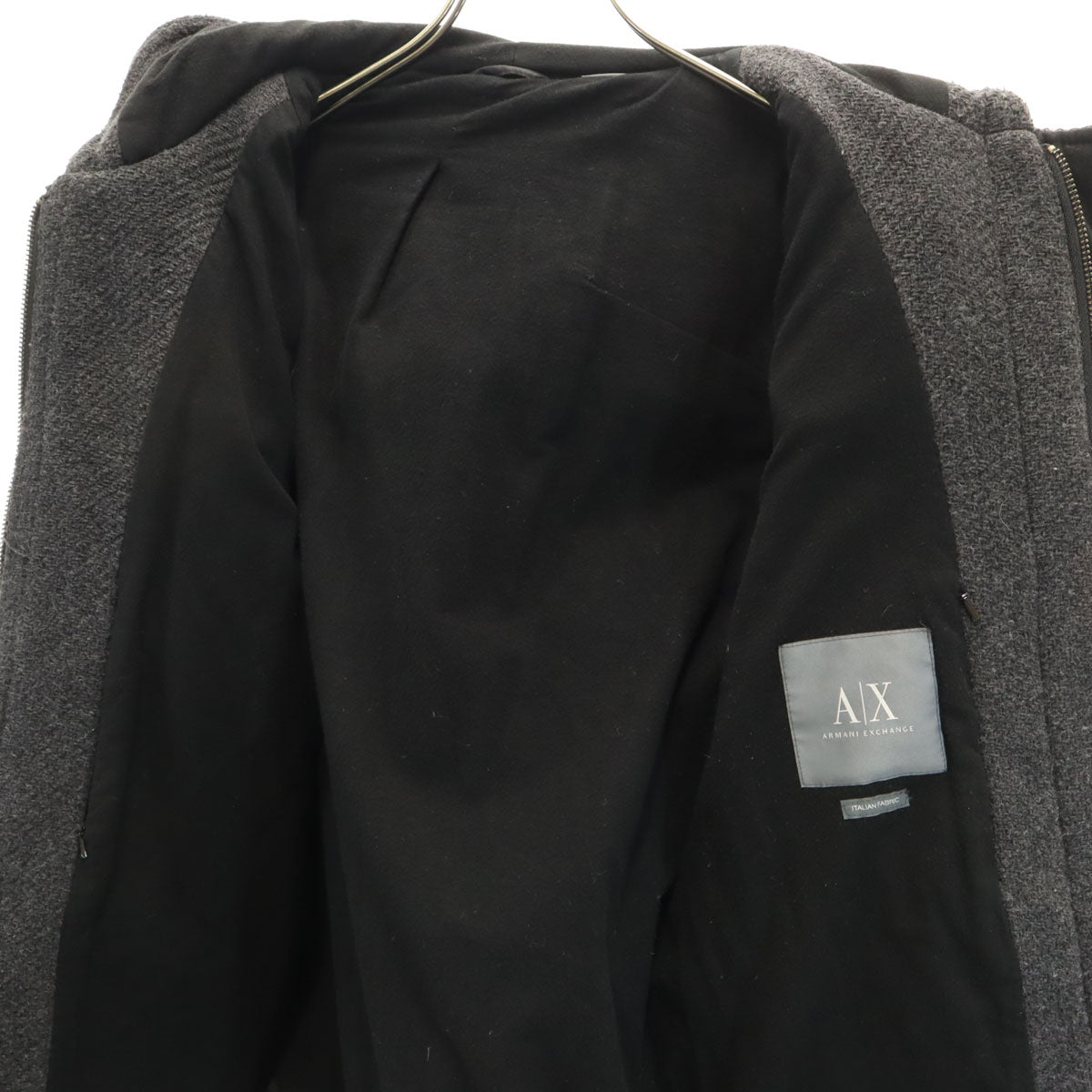 ARMANI EXCHANGE アルマーニエクスチェンジ ダッフルコート S チャコールグレー メンズ