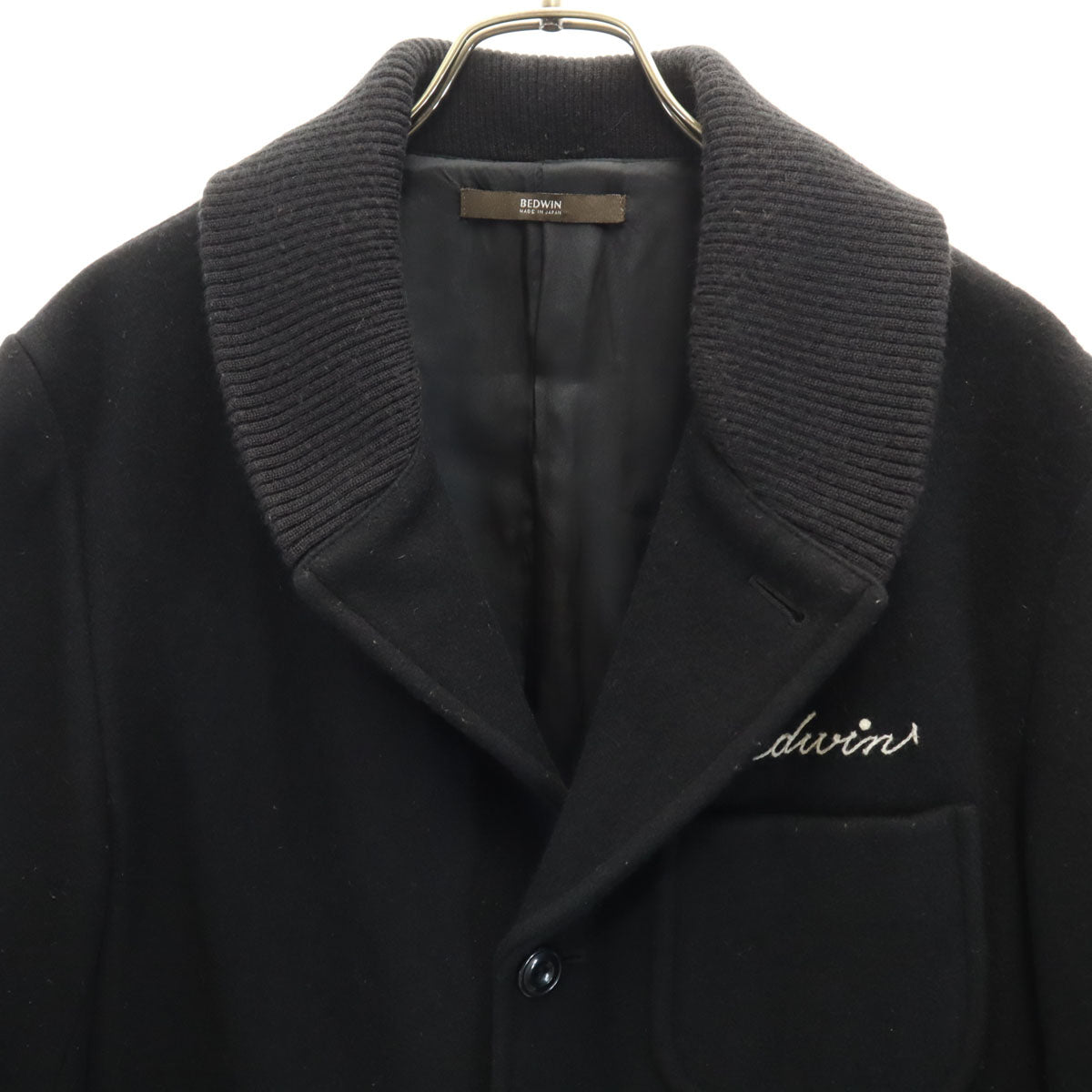 BEDWIN ベドウィン 日本製 メルトン ジャケット 48 ブラック メンズ