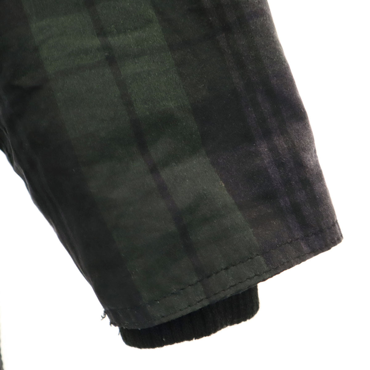 Barbour バブアー ブラックウォッチ ビデイル オイルドジャケット 40 ネイビー SL BEDALE メンズ