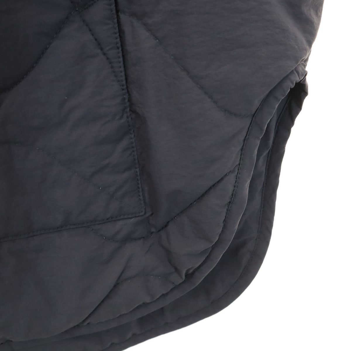 Hakuu ハクウ キルティングジャケット S チャコール リバーシブル フードマフラー付き レディース