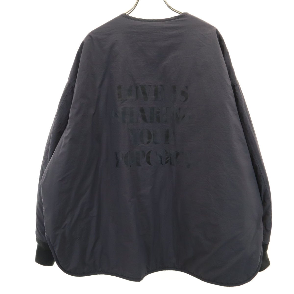 Hakuu ハクウ キルティングジャケット S チャコール リバーシブル フードマフラー付き レディース