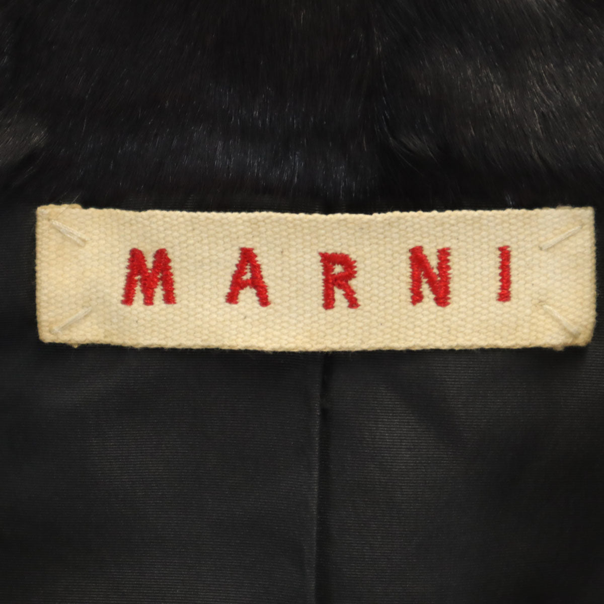 MARNI マルニ イタリア製 ファー ジャケット 38 ブラック レディース