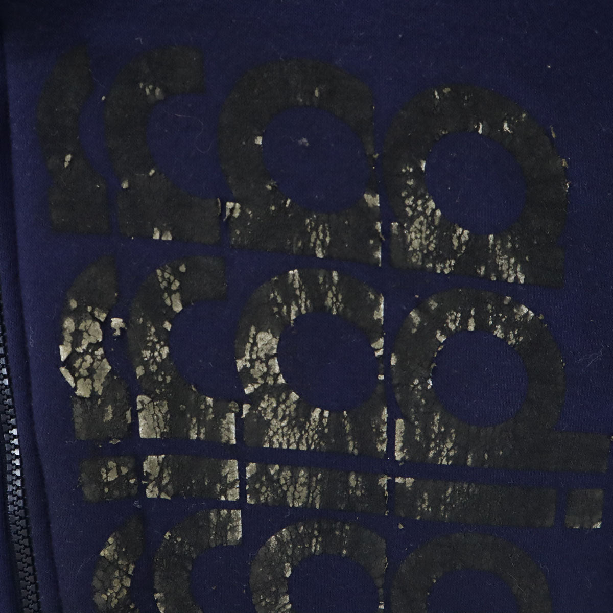 adidas アディダス 80s 日本製 ヴィンテージ フーディー 中綿ジャケット O ネイビー デサント メンズ