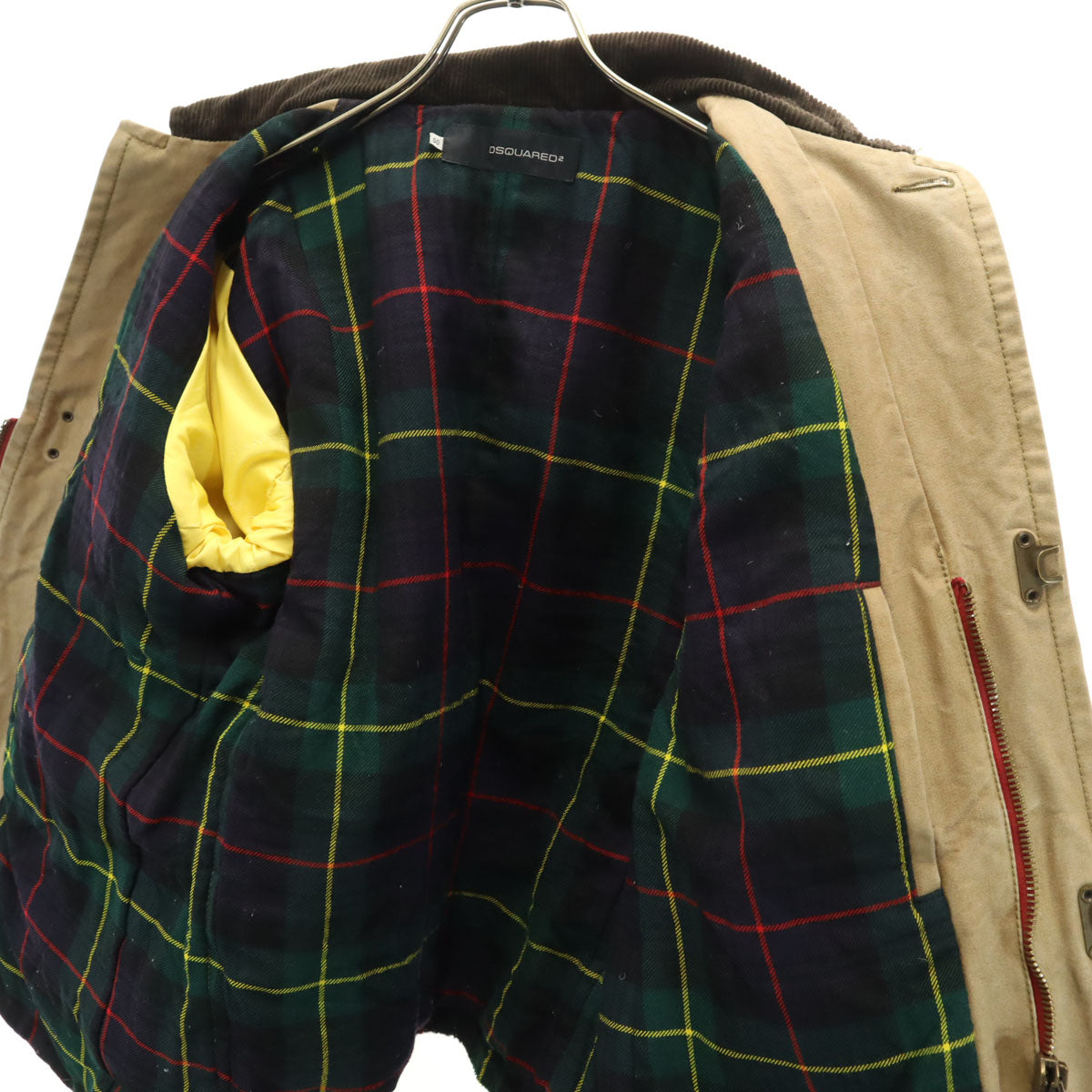 DSQUARED2 ディースクエアード リネンブレンド イタリア製 ジャケット 50 ベージュ メンズ