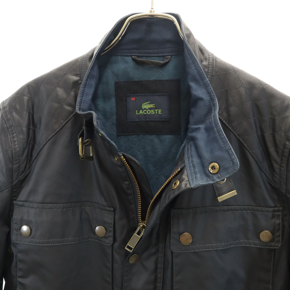 LACOSTE ラコステ ジャケット 46 ブラック メンズ