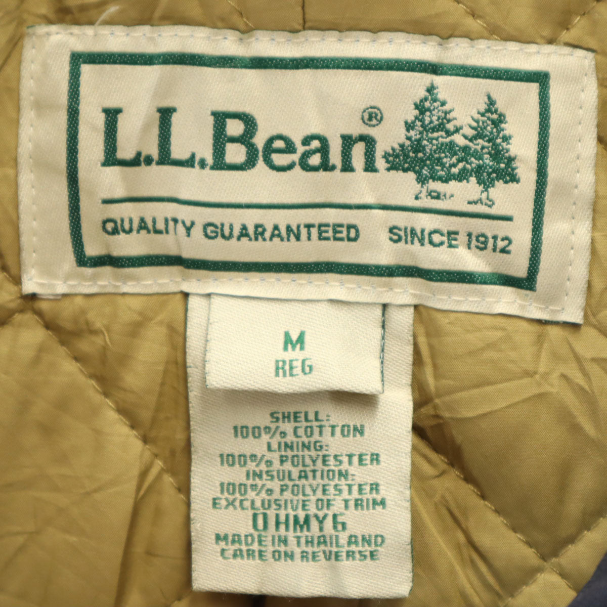 L.L.Bean エルエルビーン カバーオール M ネイビー アウトドア 裏キルティング レディース