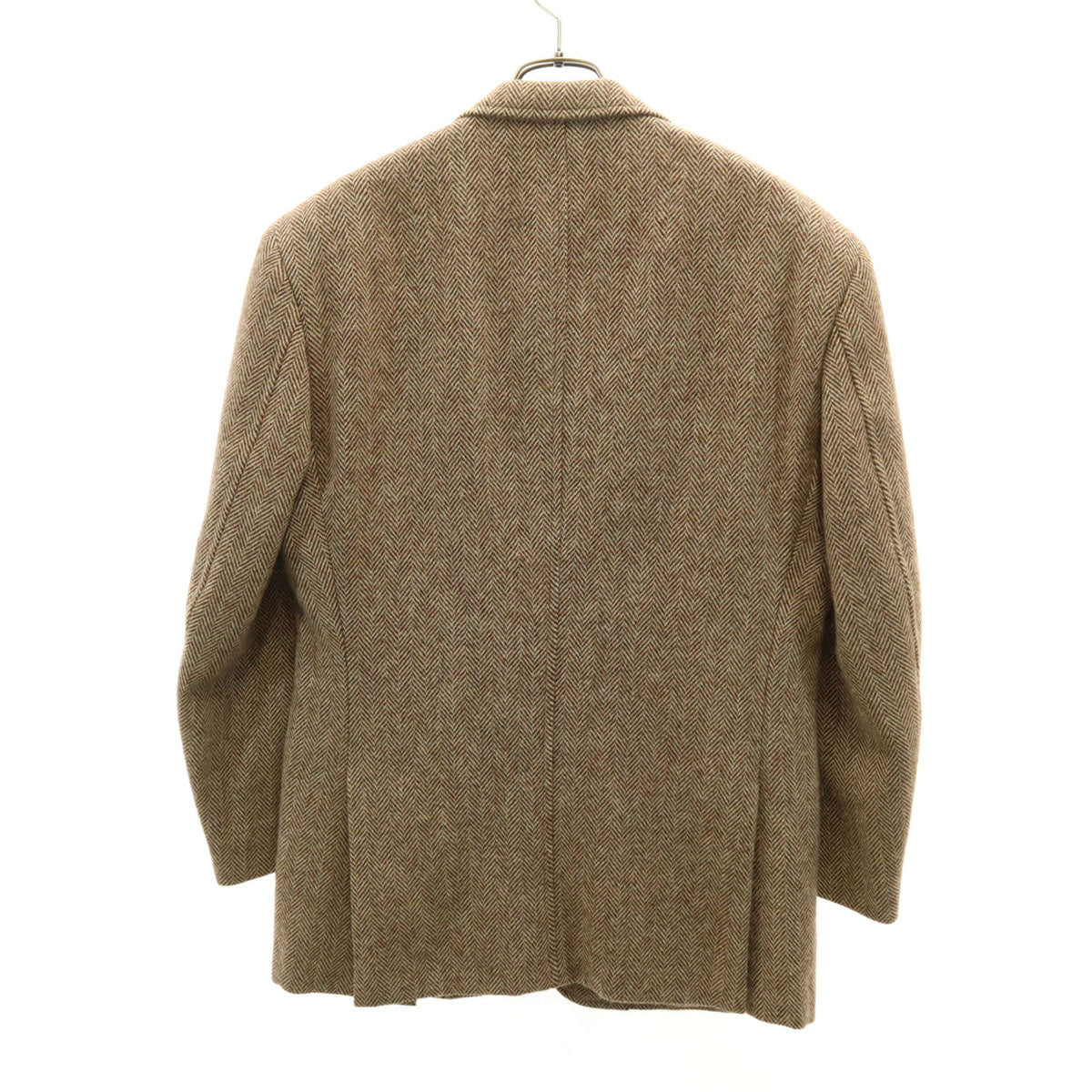 Polo by Ralph Lauren ポロバイラルフローレン 90s ウール オールド ヘリンボーン柄 テーラードジャケット 96AB6 ブラウン系 メンズ