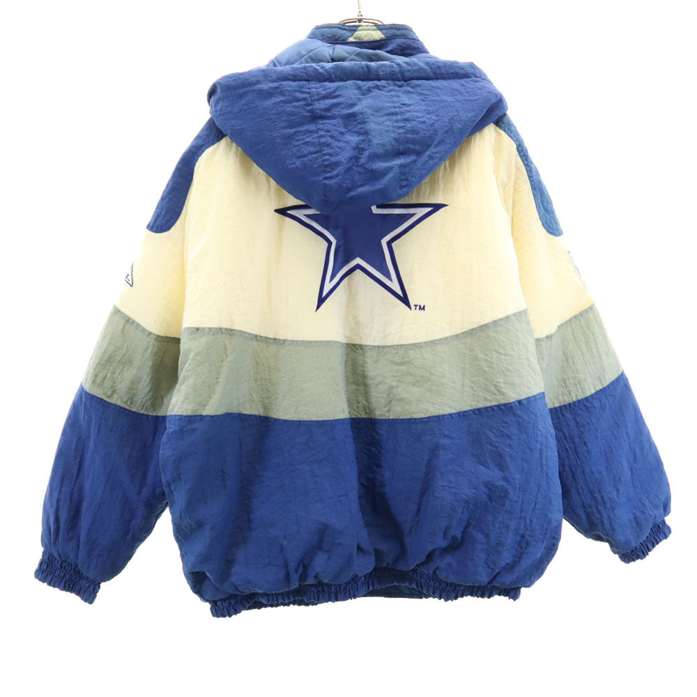 NFL エヌエフエル 90s オールド パデット ナイロンジャケット L ブルー COWBOYS 中綿 メンズ